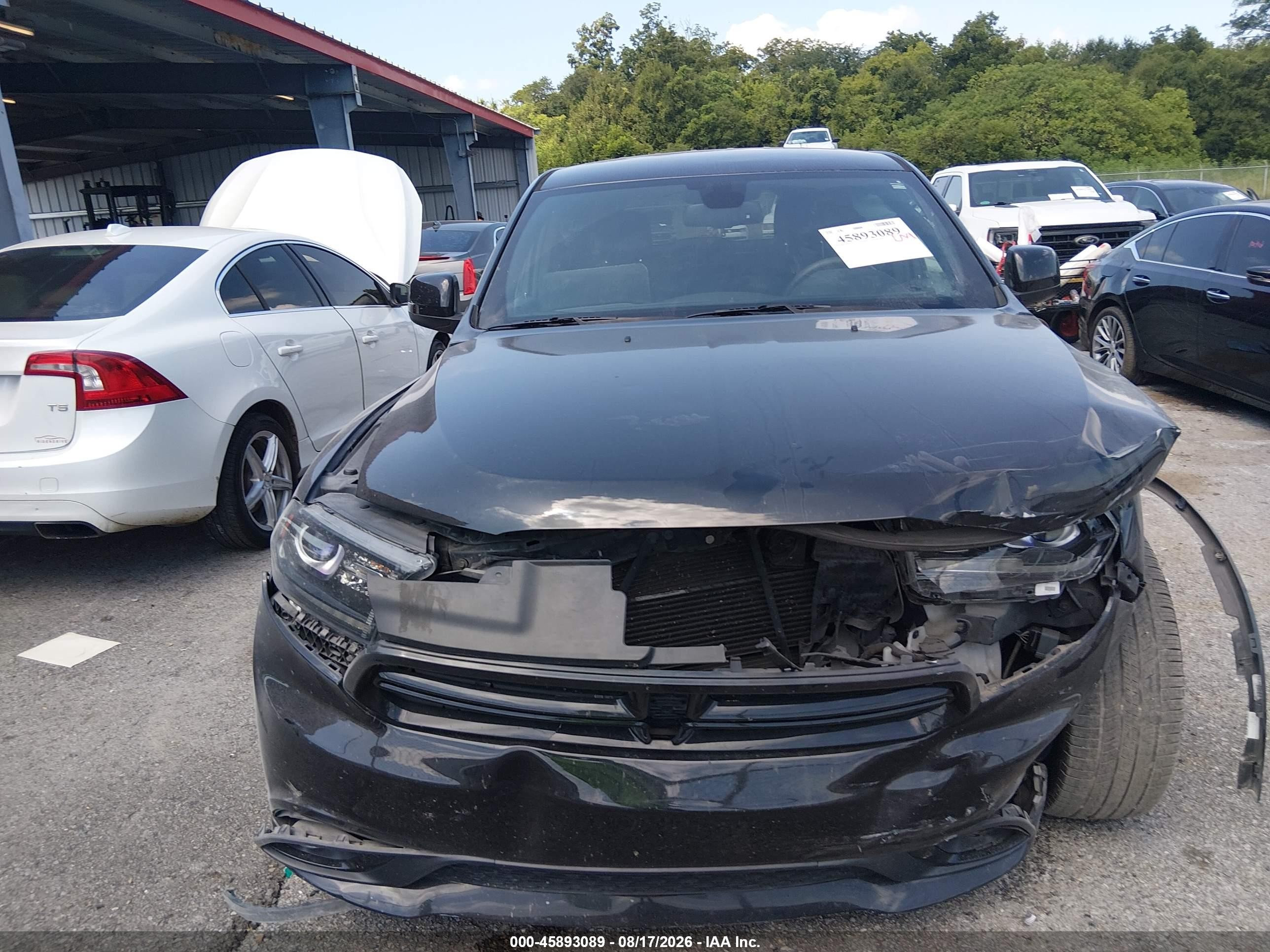 2016 Dodge Durango Sxt Черный vin: 1C4RDHAGXGC330808