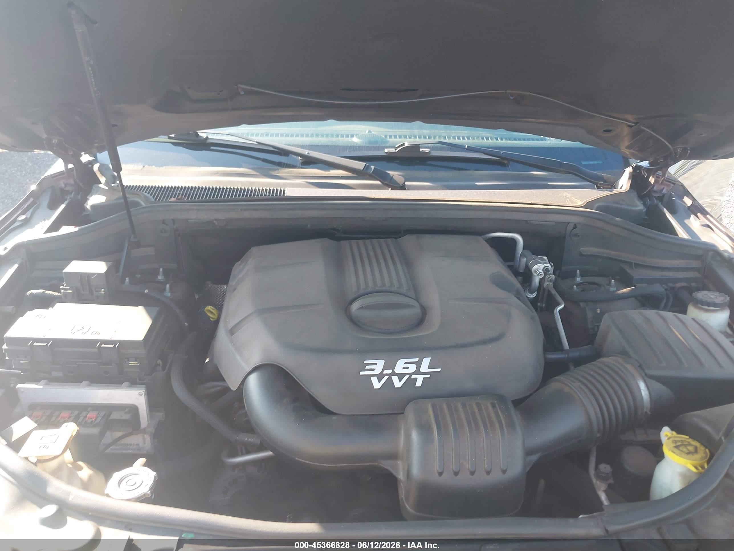 2012 Dodge Durango Crew Black vin: 1C4RDHDG0CC204981