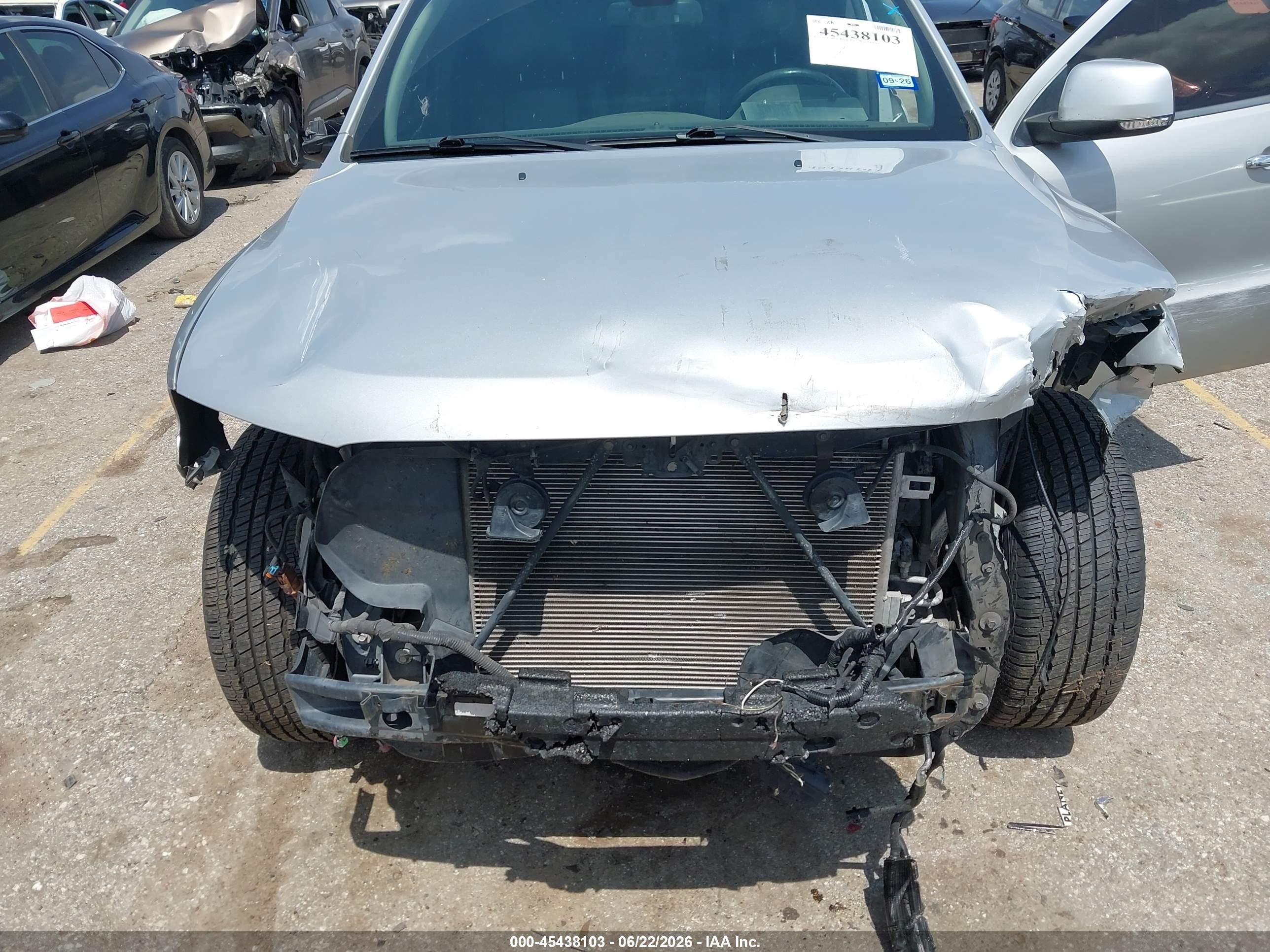 2013 Dodge Durango Crew Silver vin: 1C4RDHDG0DC632616