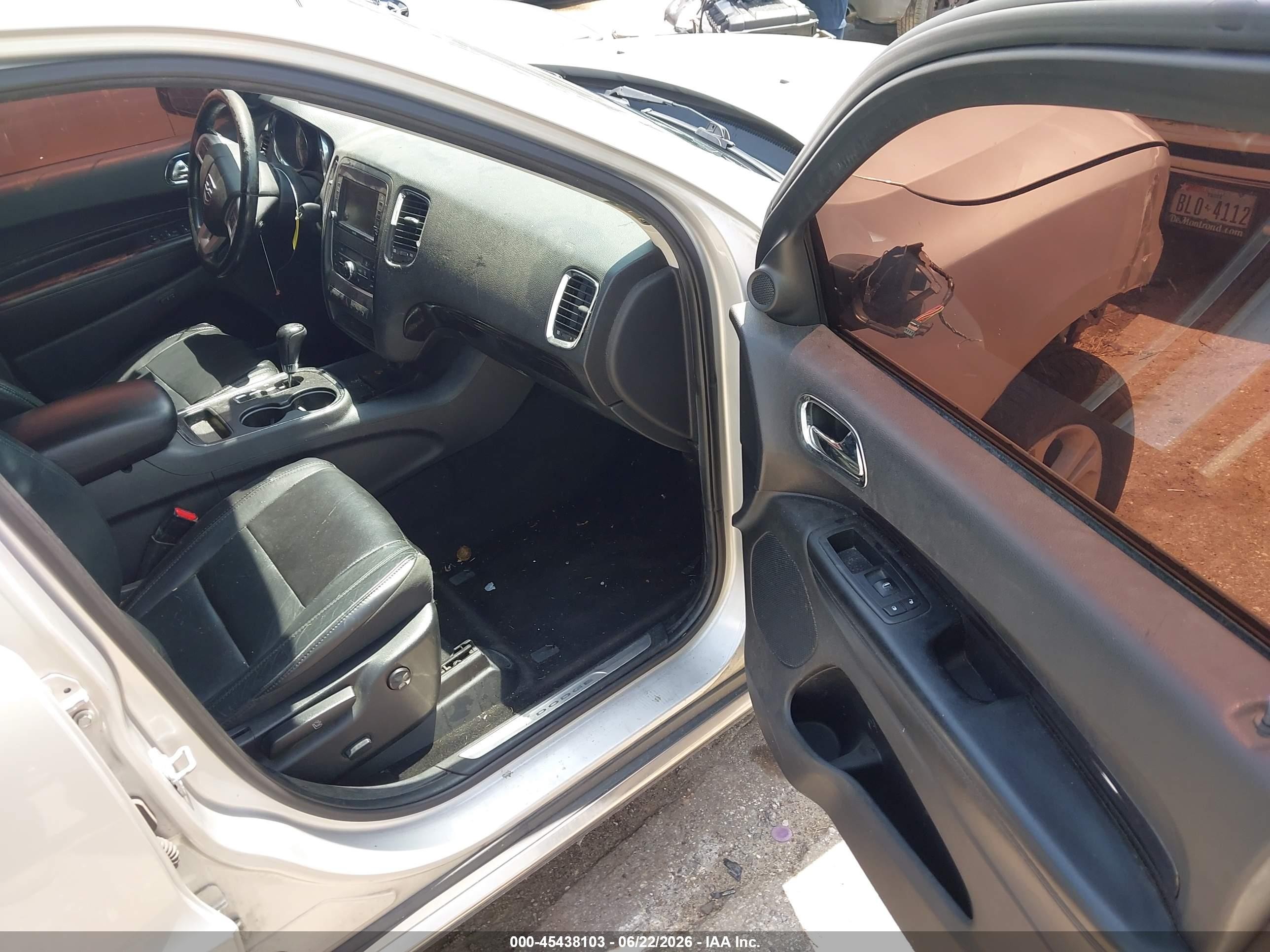 2013 Dodge Durango Crew Silver vin: 1C4RDHDG0DC632616