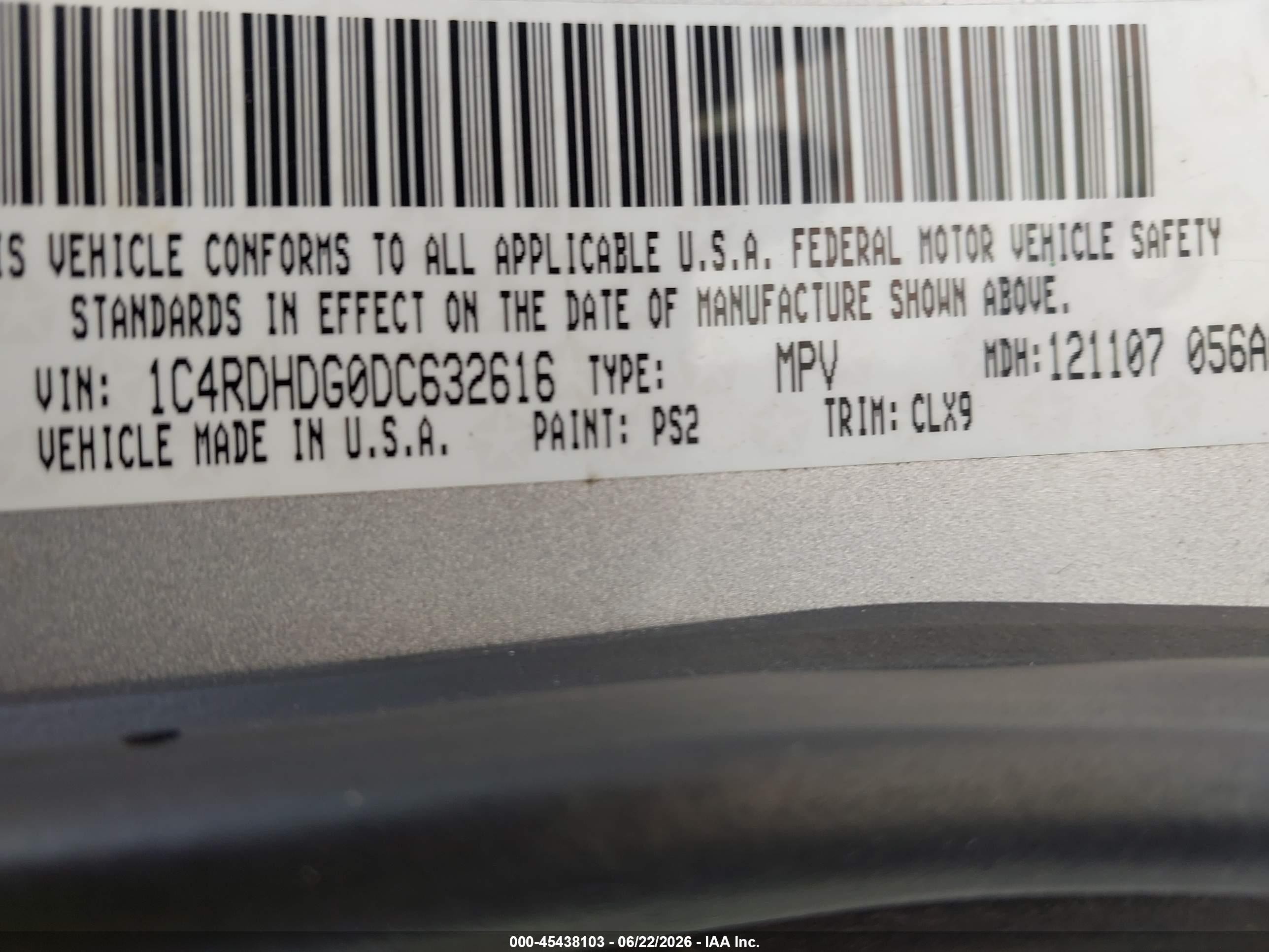 2013 Dodge Durango Crew Silver vin: 1C4RDHDG0DC632616