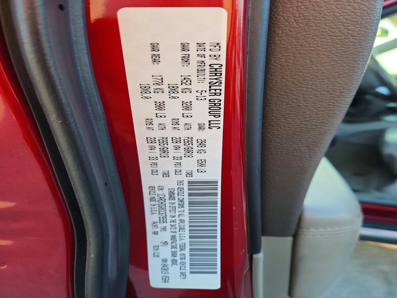 2013 Dodge Durango Crew Maroon vin: 1C4RDHDG0DC679595