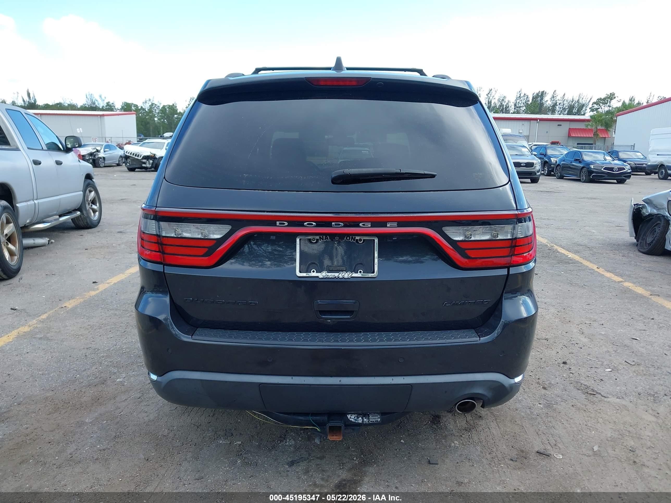 2014 Dodge Durango Limited Black vin: 1C4RDHDG0EC370050