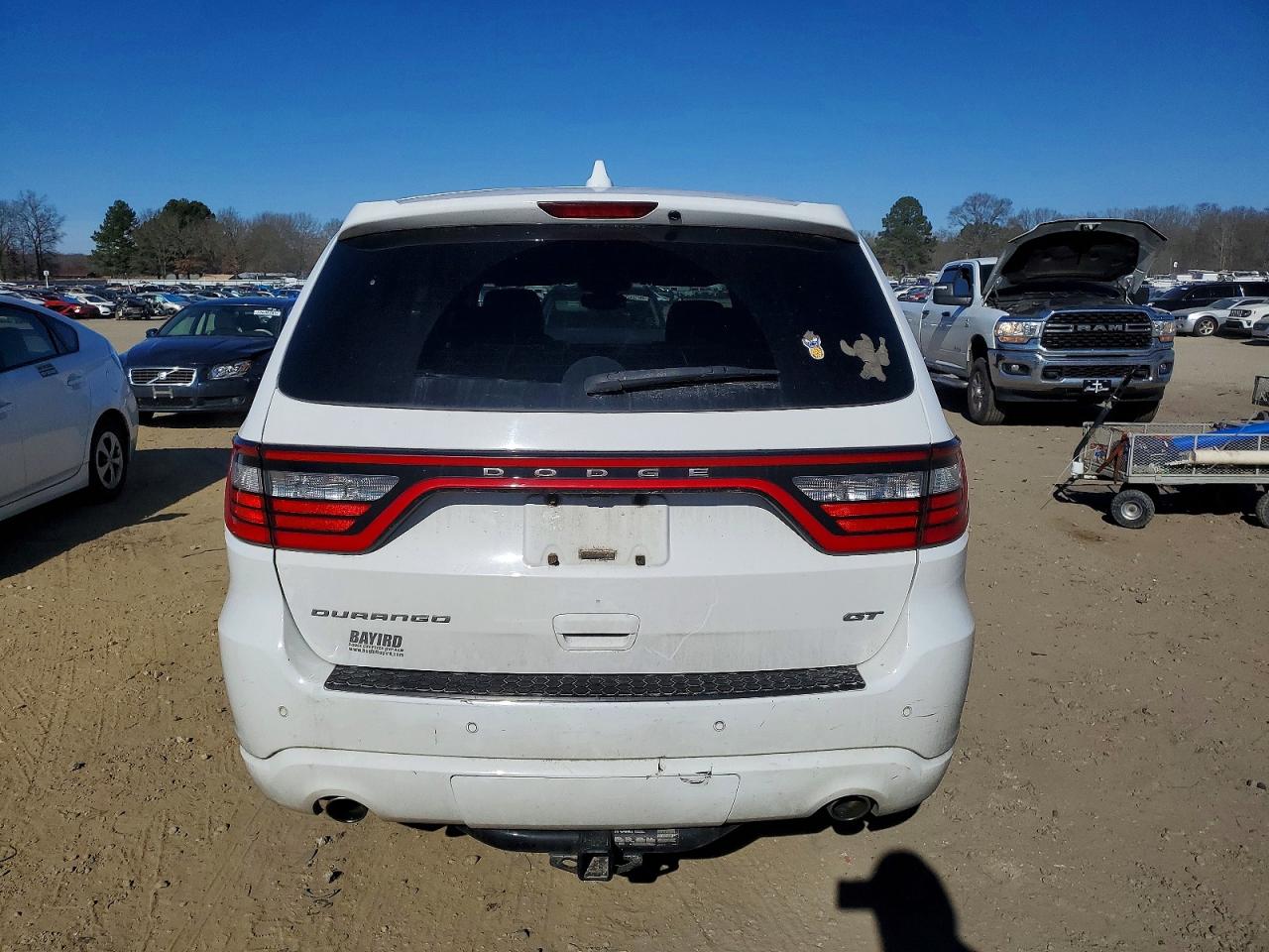 2018 Dodge Durango Gt White vin: 1C4RDHDG0JC461393