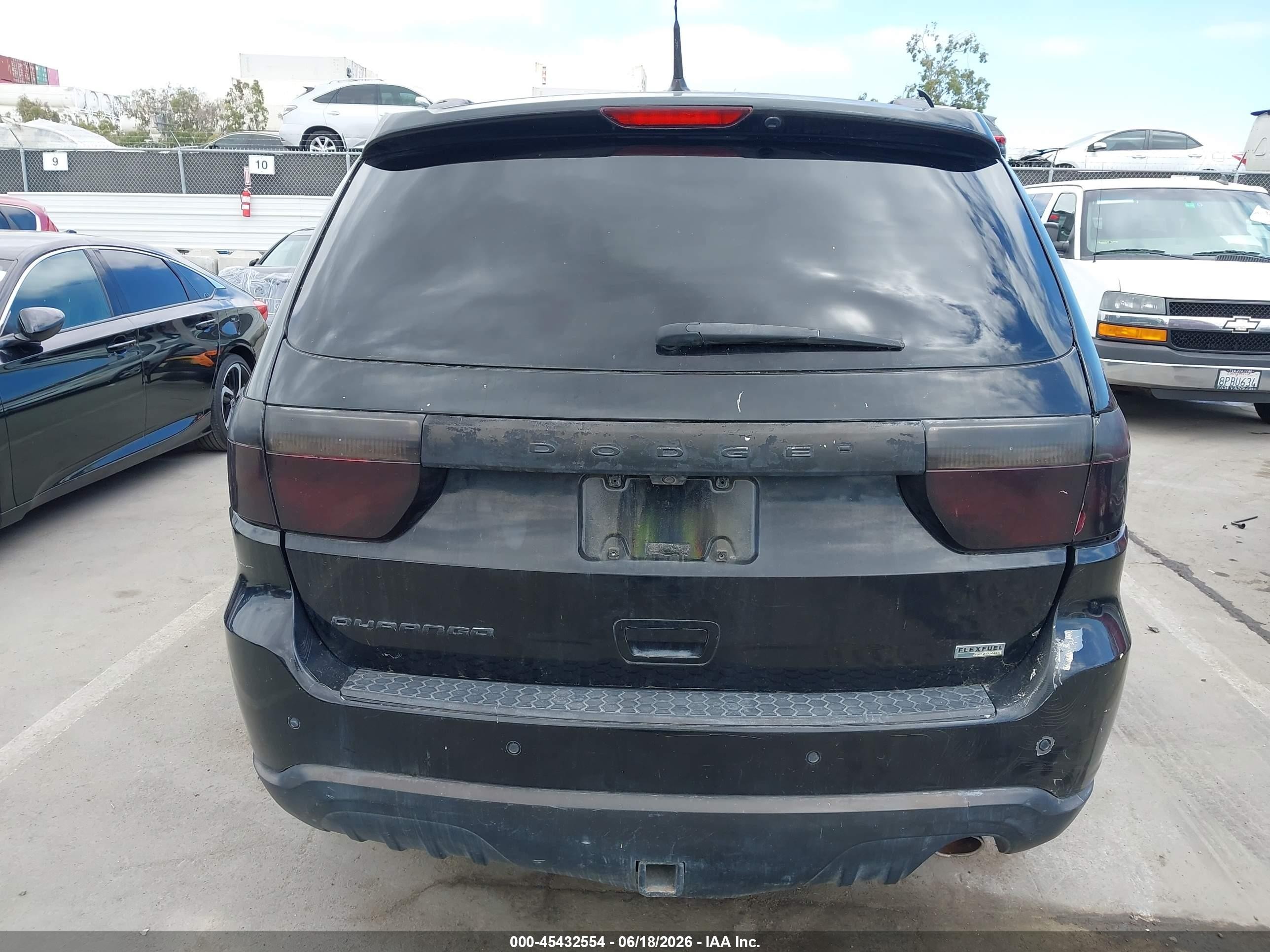 2013 Dodge Durango Crew Black vin: 1C4RDHDG1DC538714