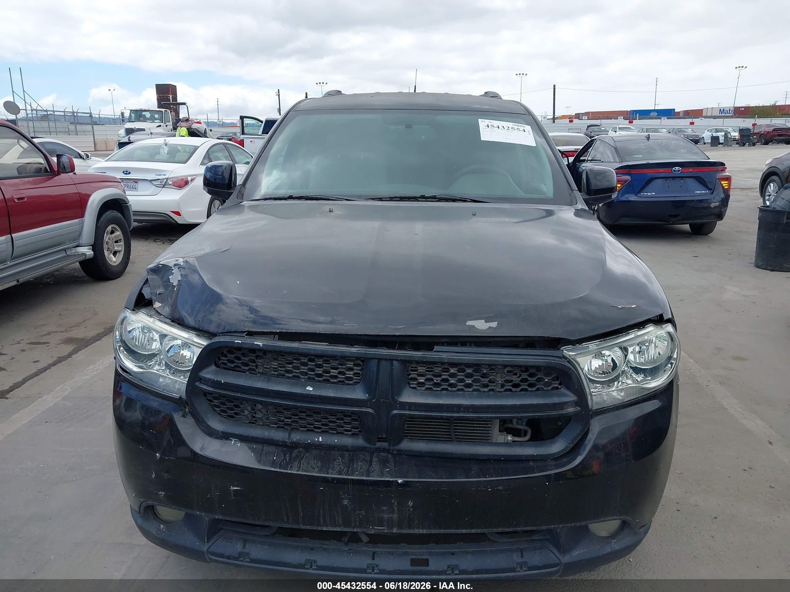 2013 Dodge Durango Crew Black vin: 1C4RDHDG1DC538714