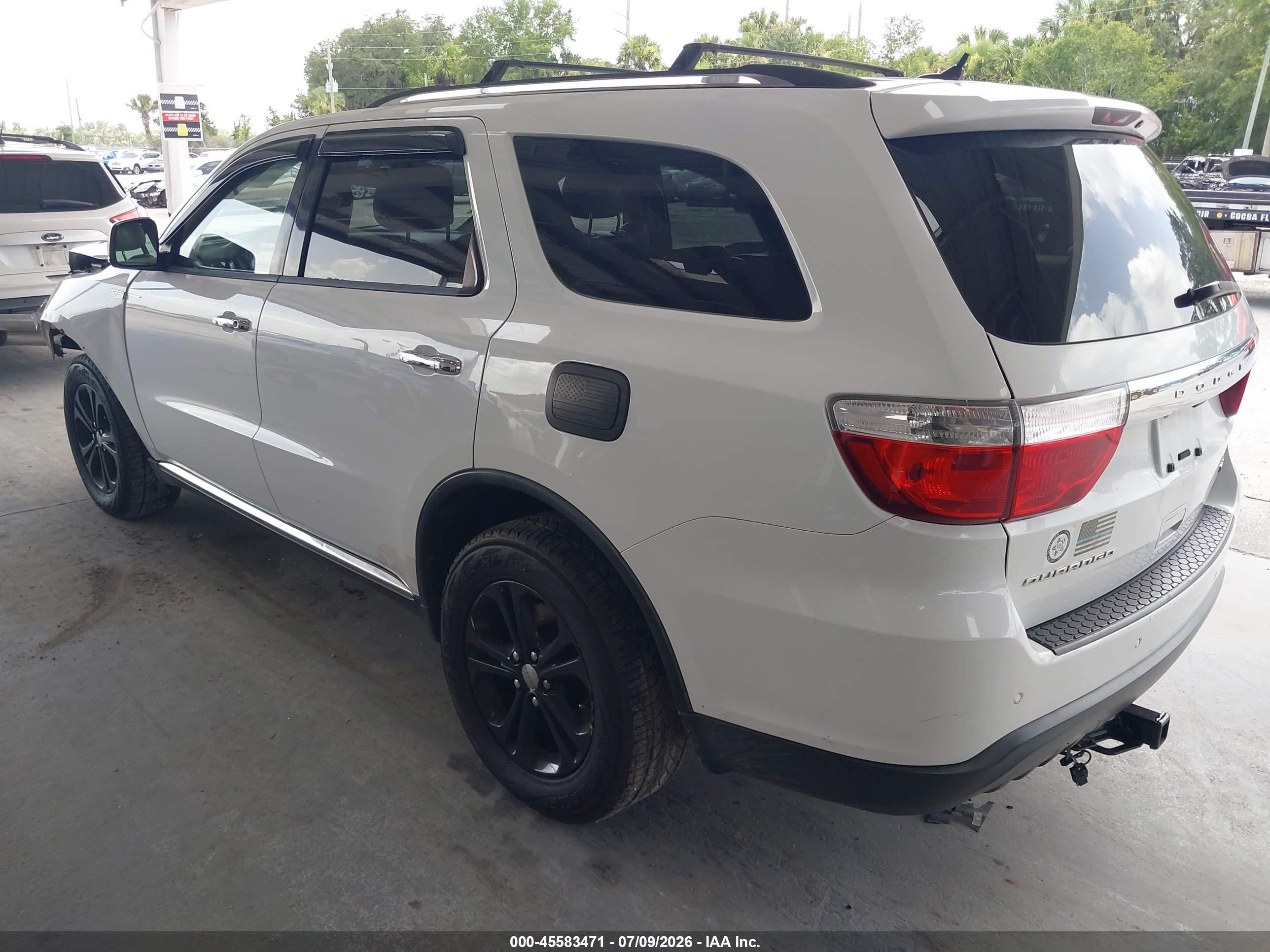2013 Dodge Durango Crew Белый vin: 1C4RDHDG1DC659260
