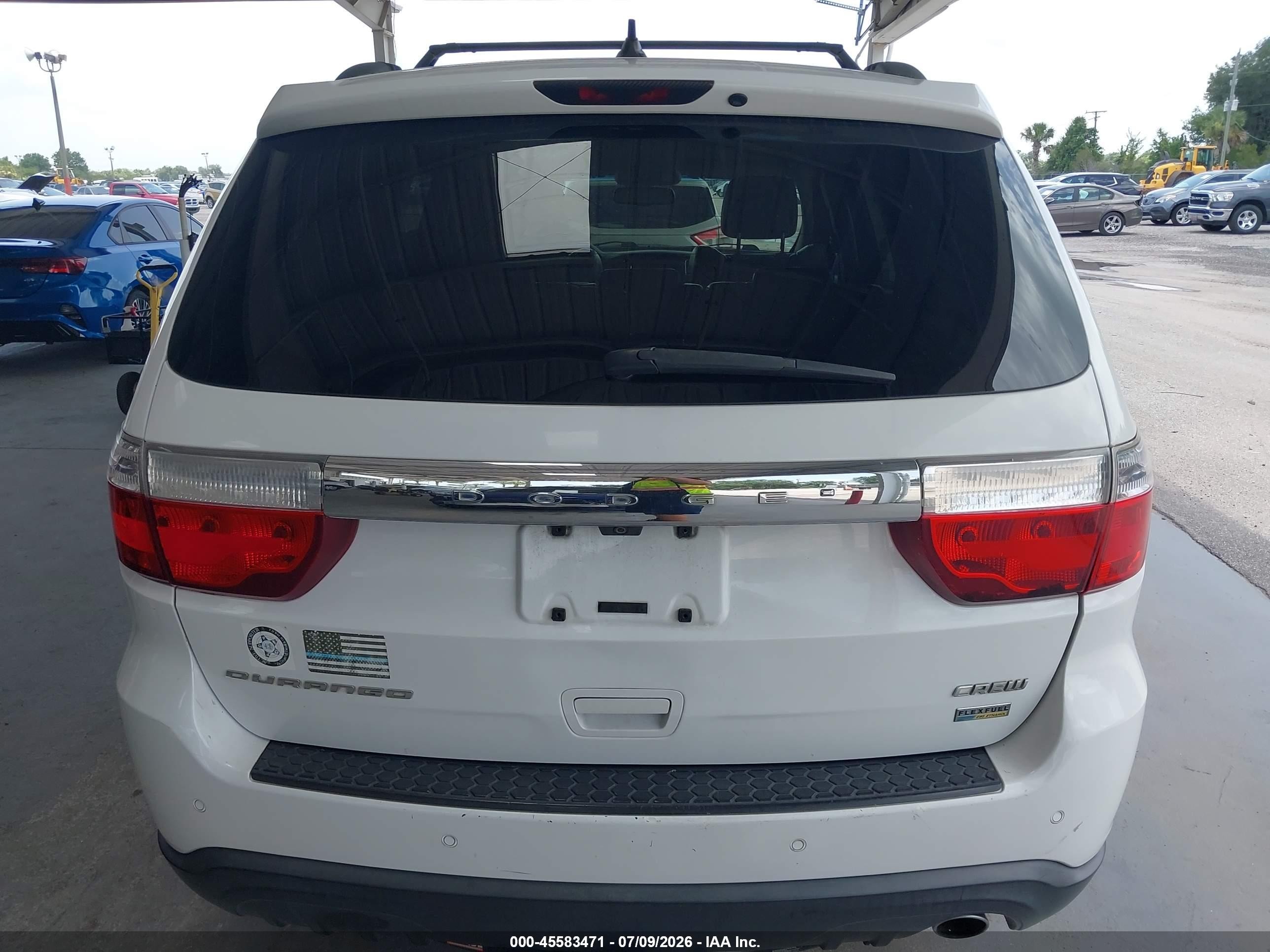 2013 Dodge Durango Crew Белый vin: 1C4RDHDG1DC659260