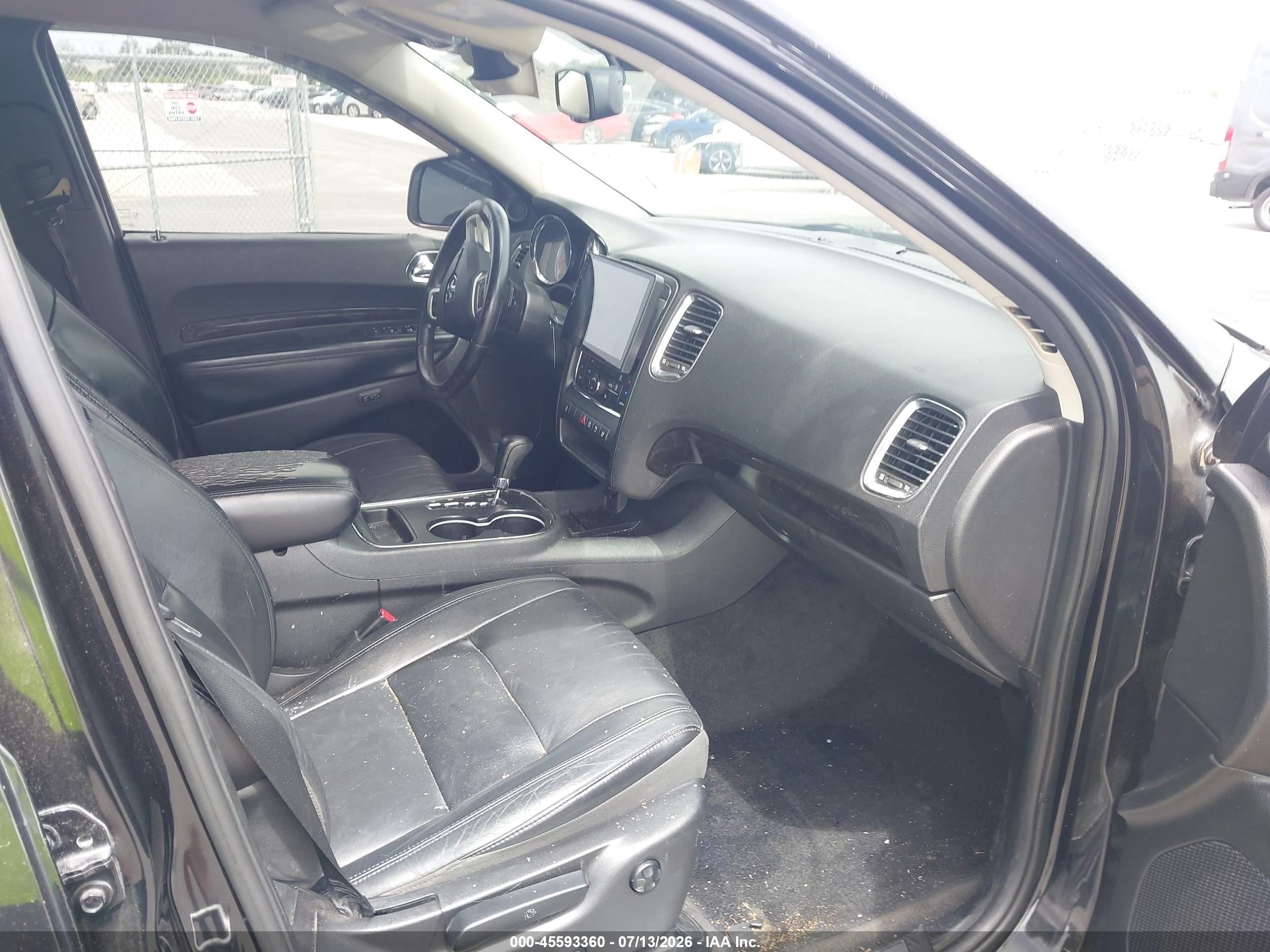 2013 Dodge Durango Crew Black vin: 1C4RDHDG1DC663986