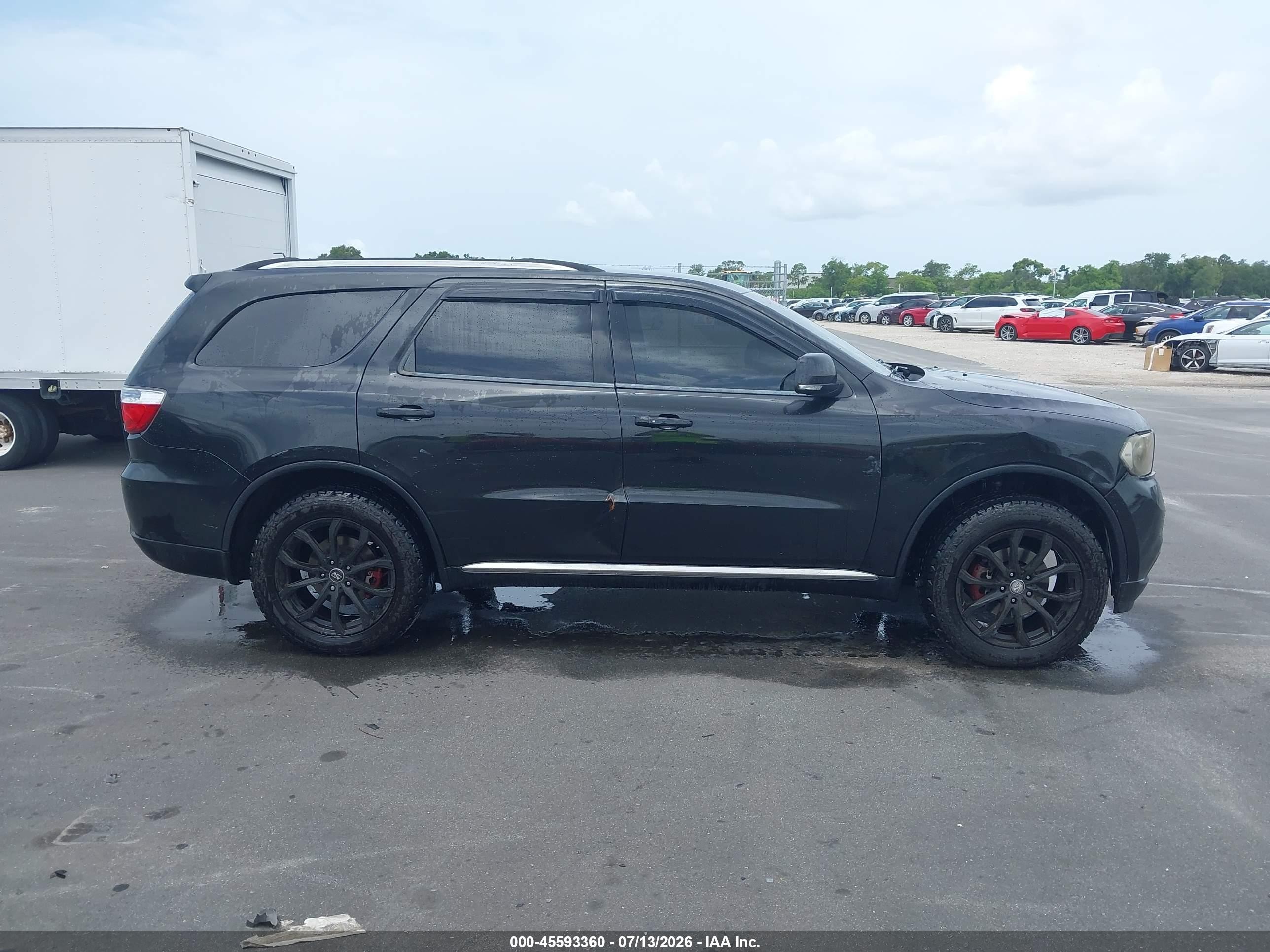 2013 Dodge Durango Crew Black vin: 1C4RDHDG1DC663986