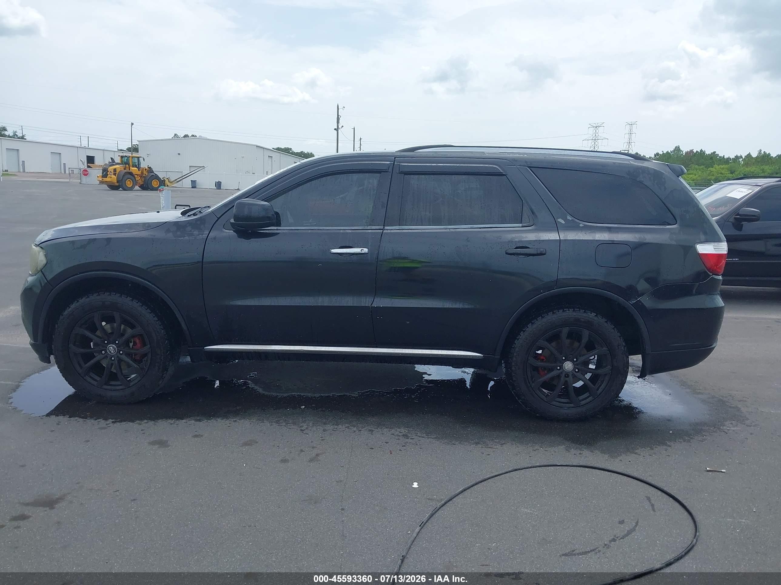 2013 Dodge Durango Crew Black vin: 1C4RDHDG1DC663986