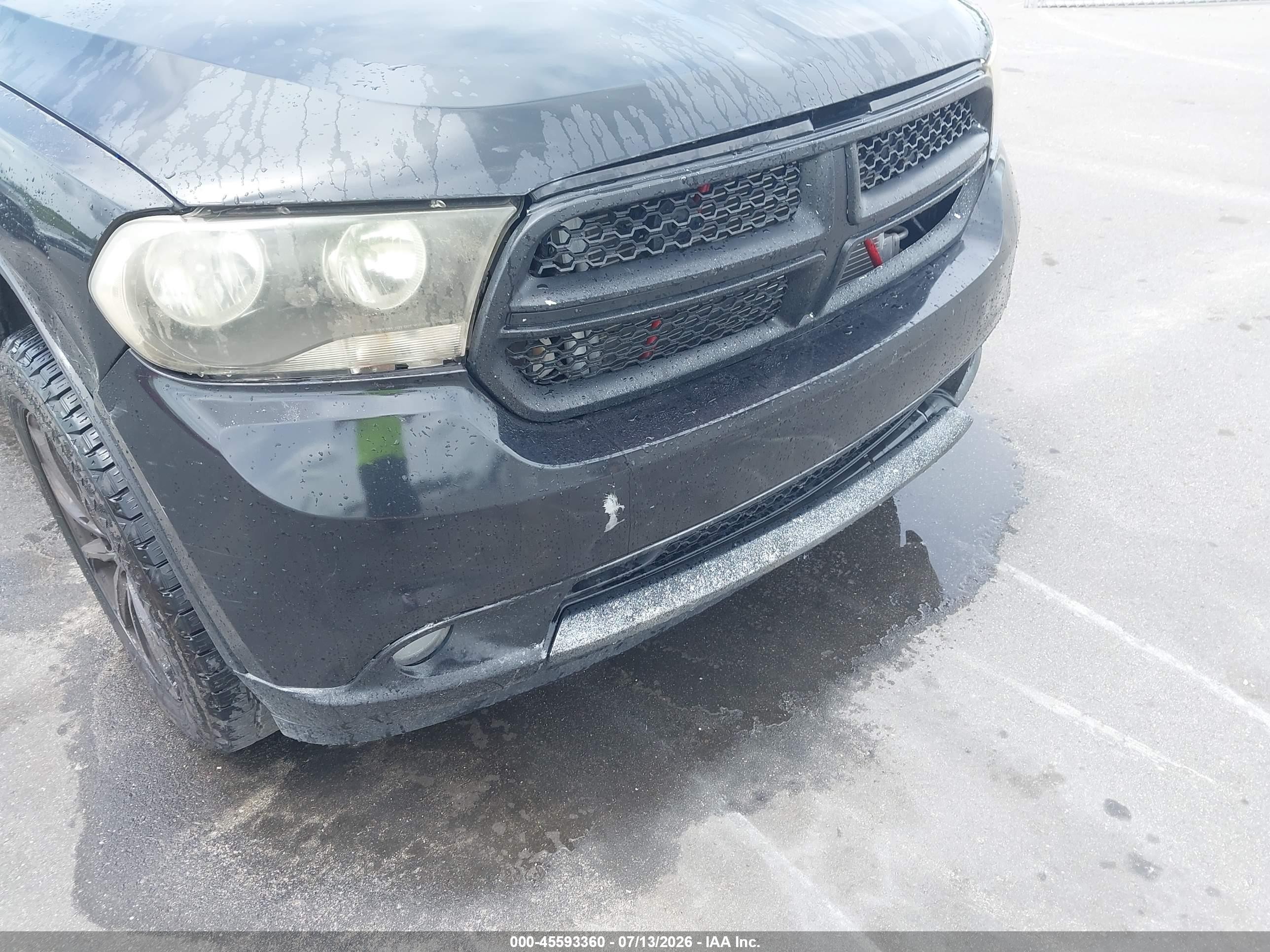 2013 Dodge Durango Crew Black vin: 1C4RDHDG1DC663986
