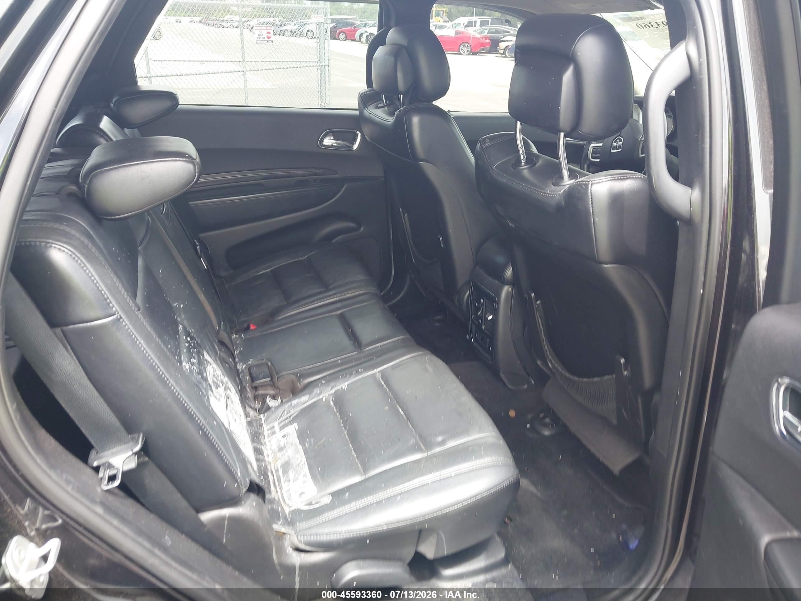 2013 Dodge Durango Crew Black vin: 1C4RDHDG1DC663986