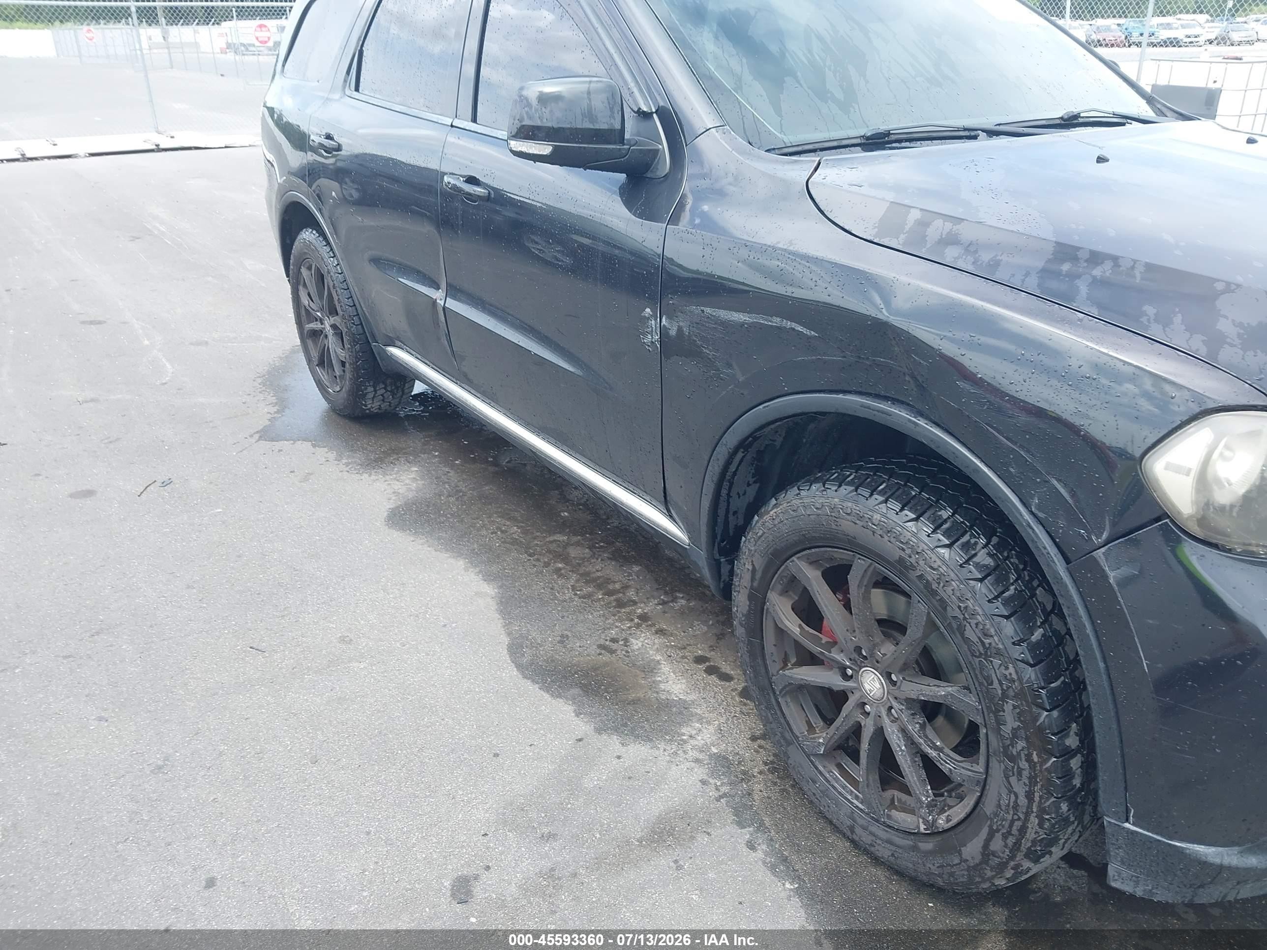 2013 Dodge Durango Crew Black vin: 1C4RDHDG1DC663986