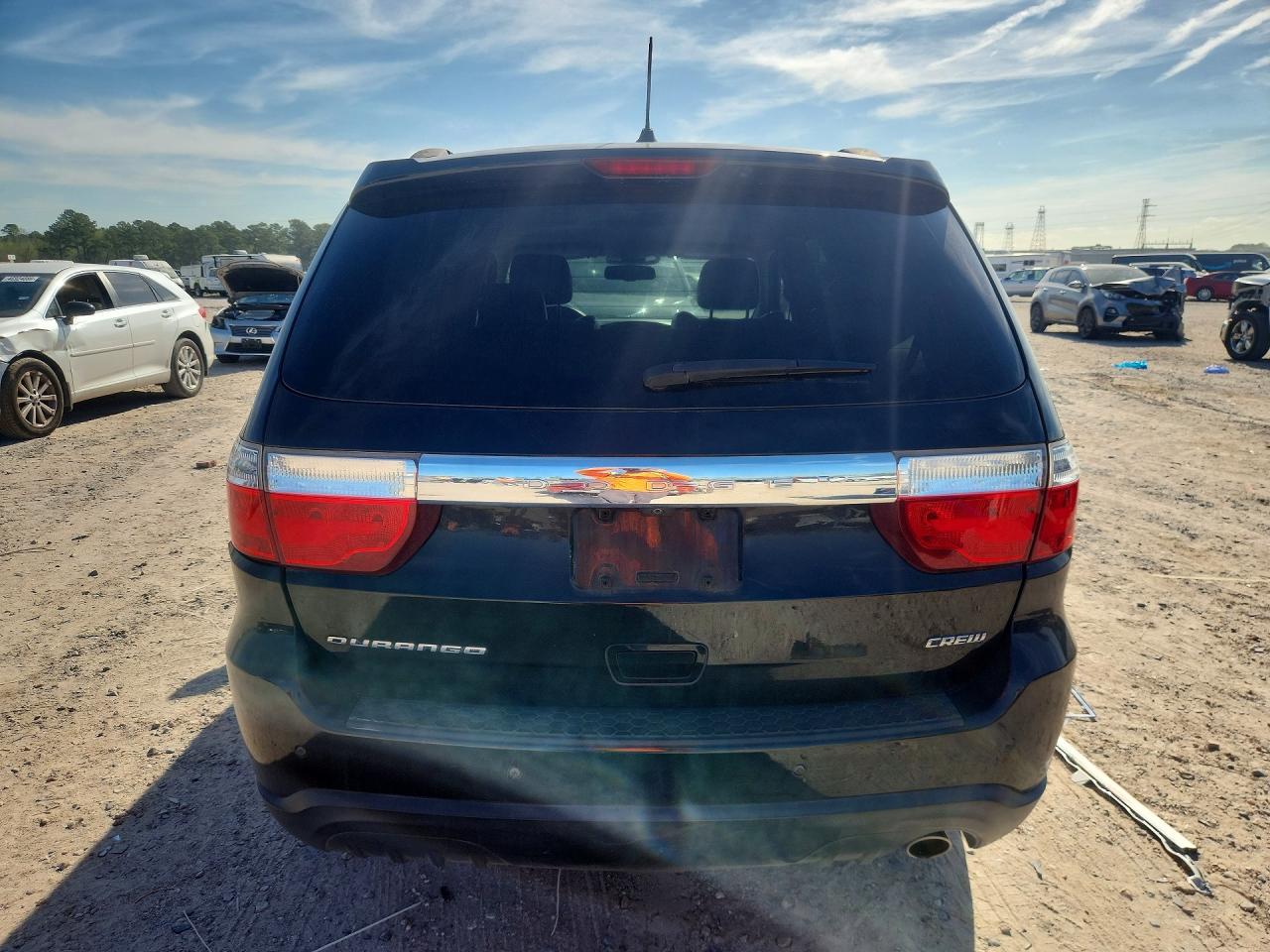 2013 Dodge Durango Crew Black vin: 1C4RDHDG1DC689651