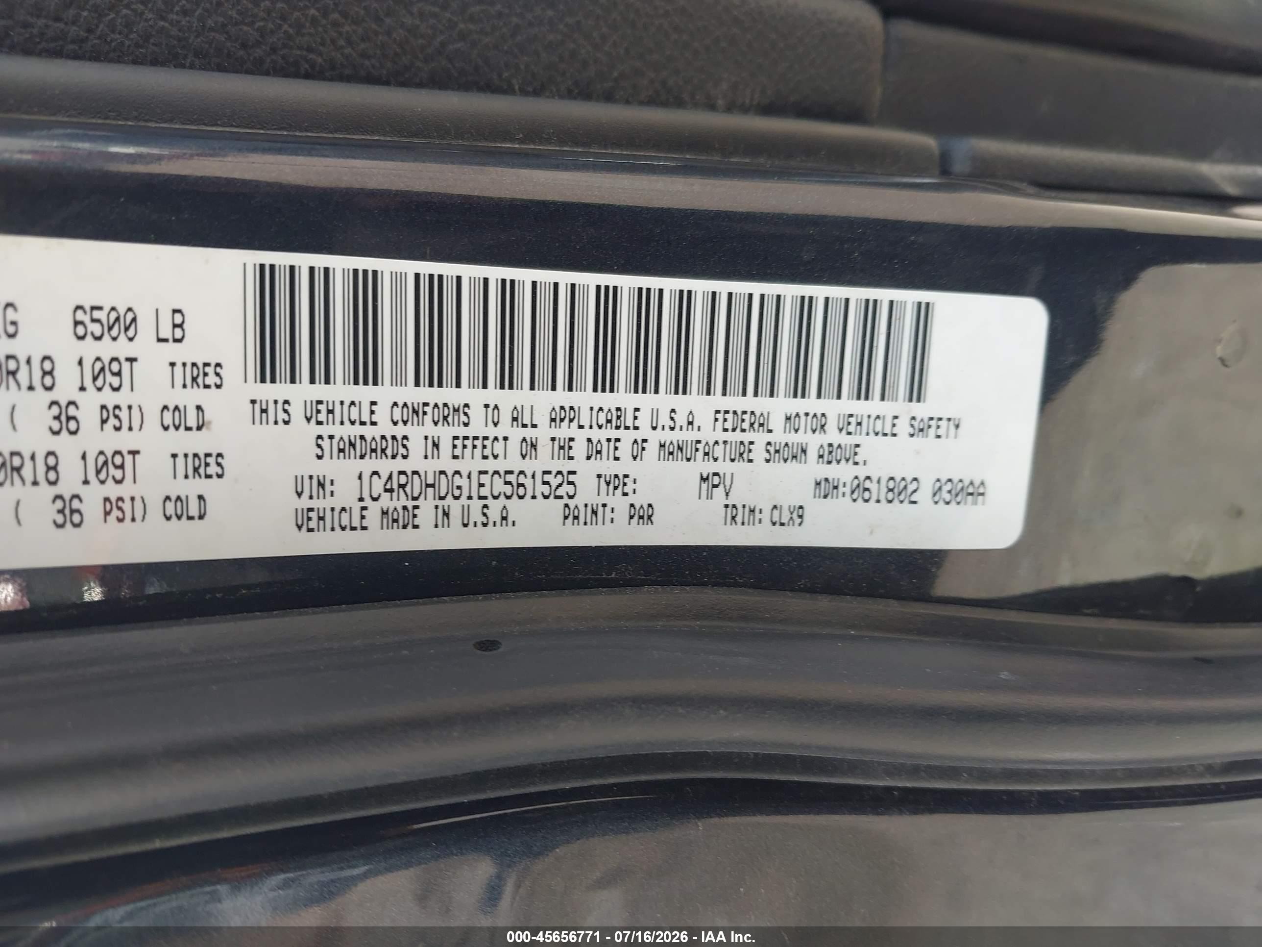 2014 Dodge Durango Limited Серый vin: 1C4RDHDG1EC561525