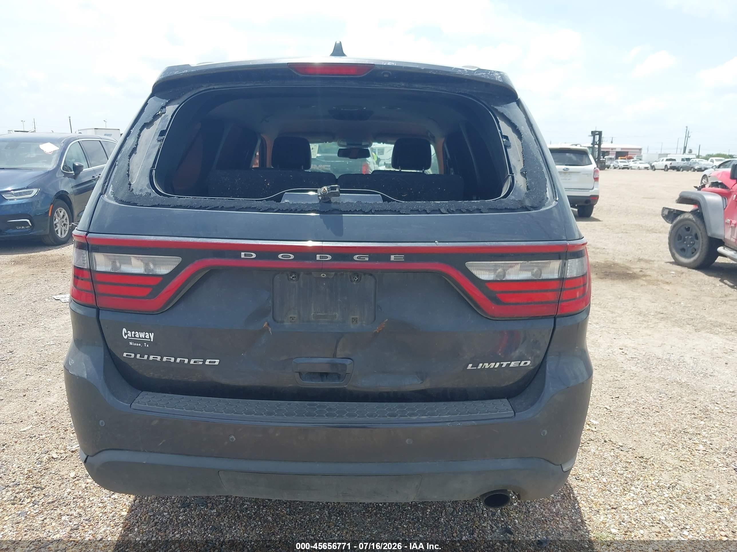 2014 Dodge Durango Limited Серый vin: 1C4RDHDG1EC561525