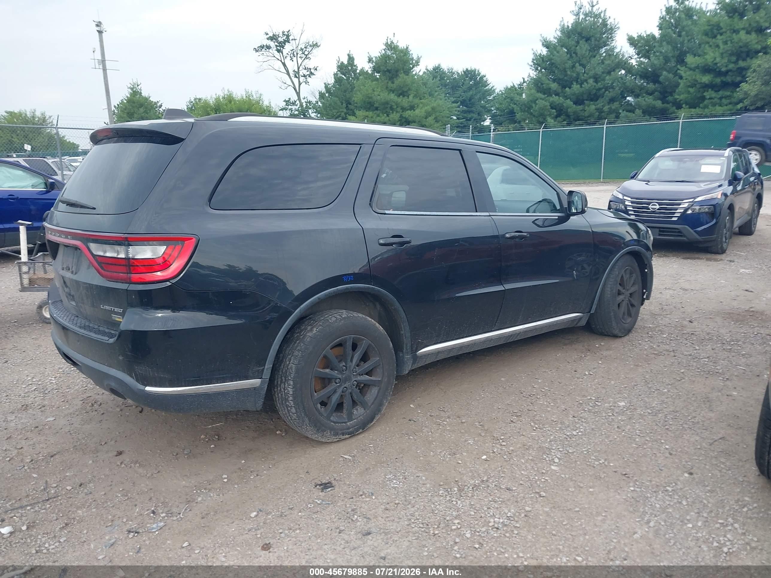 2015 Dodge Durango Limited Black vin: 1C4RDHDG1FC201026