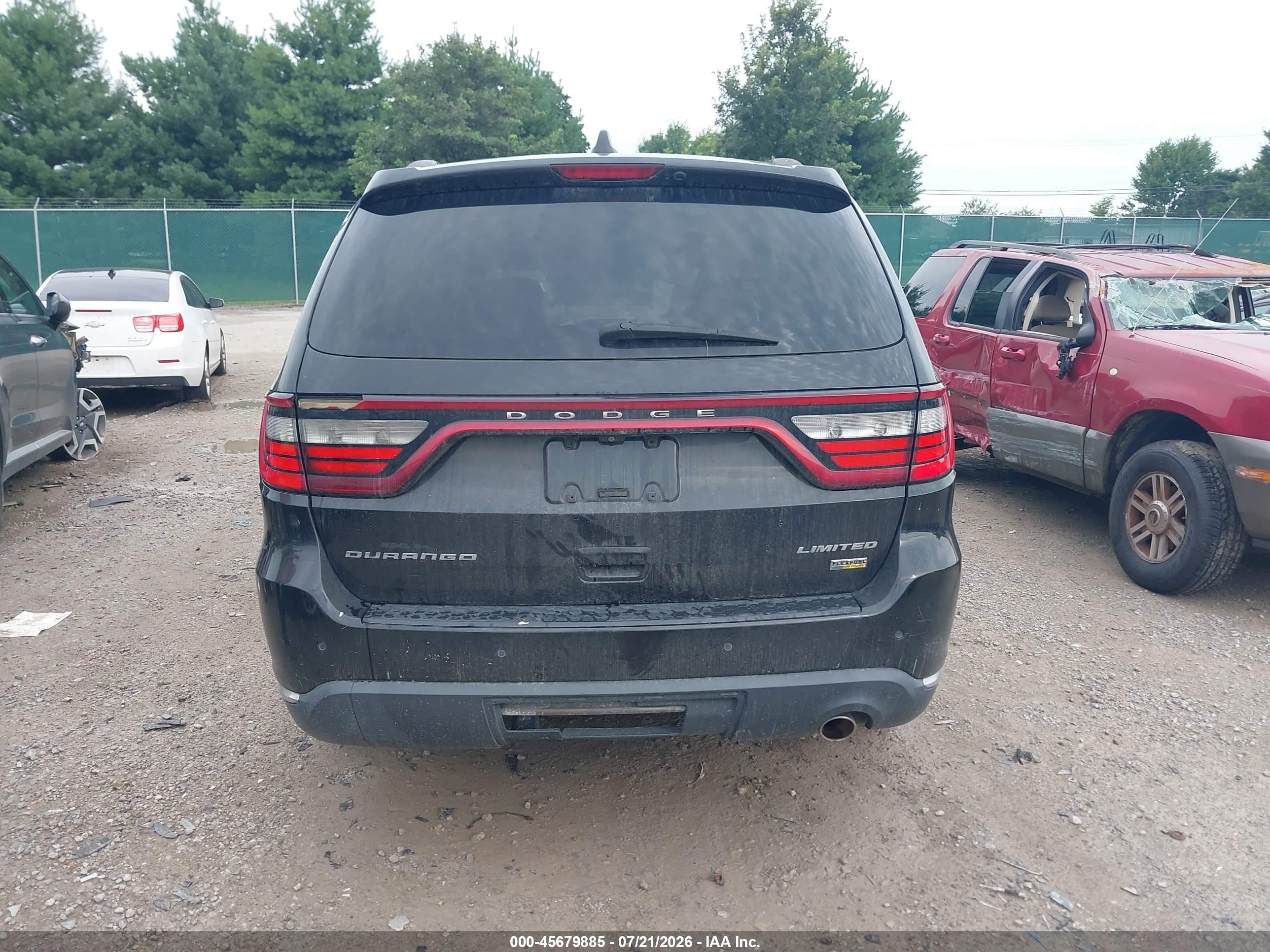 2015 Dodge Durango Limited Black vin: 1C4RDHDG1FC201026