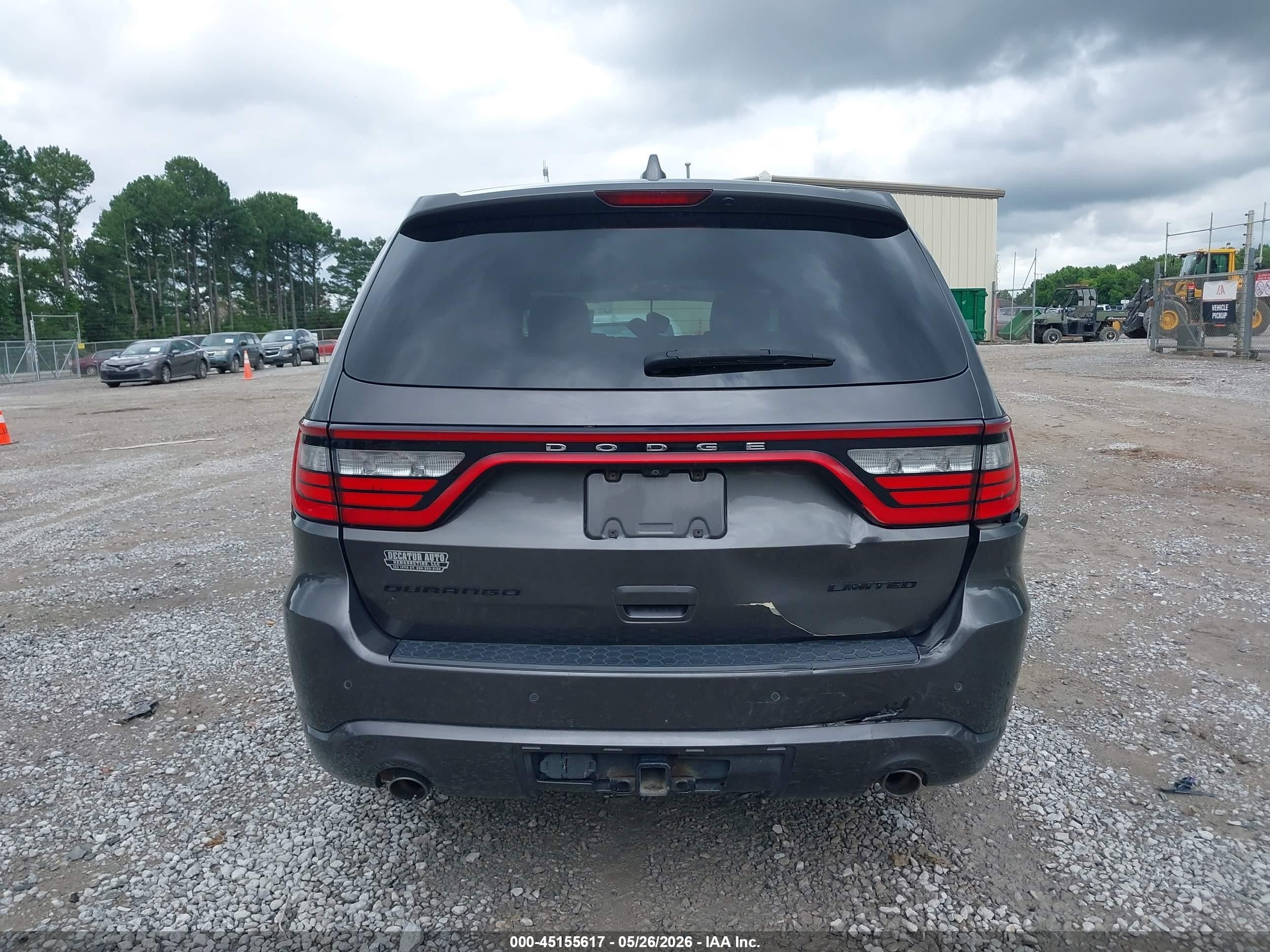 2015 Dodge Durango Limited Gray vin: 1C4RDHDG1FC701526