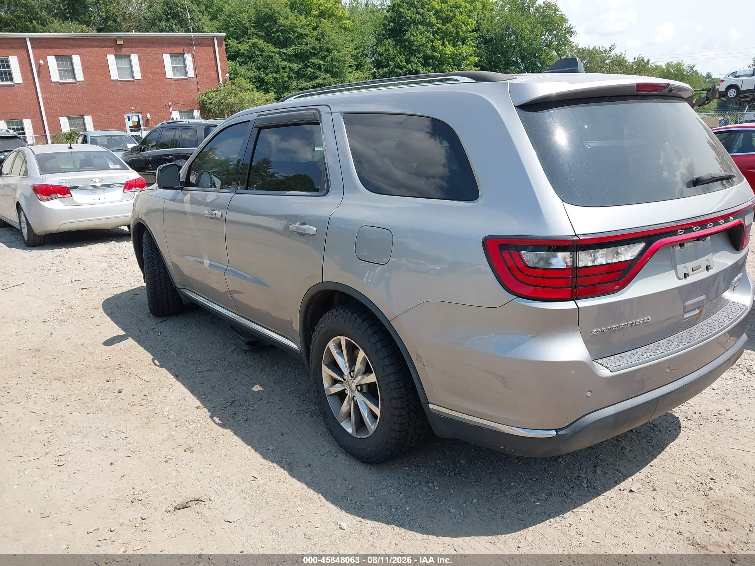 2015 Dodge Durango Limited Серебряный vin: 1C4RDHDG1FC740262