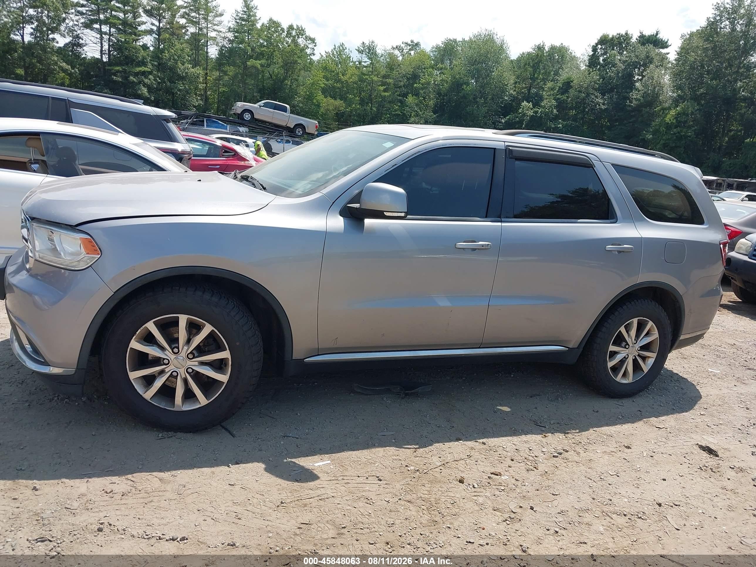 2015 Dodge Durango Limited Серебряный vin: 1C4RDHDG1FC740262