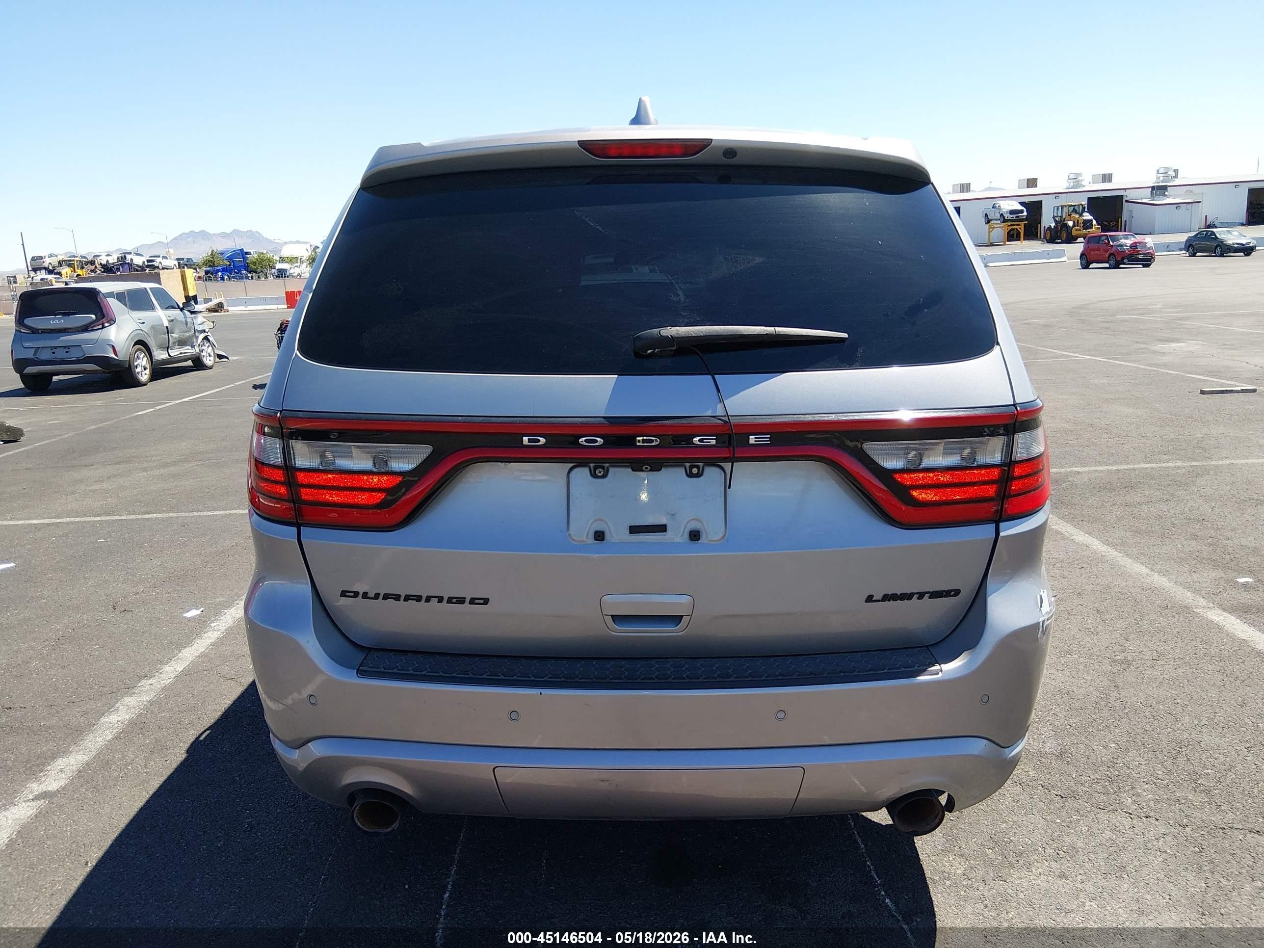 2015 Dodge Durango Limited Серый vin: 1C4RDHDG1FC789123
