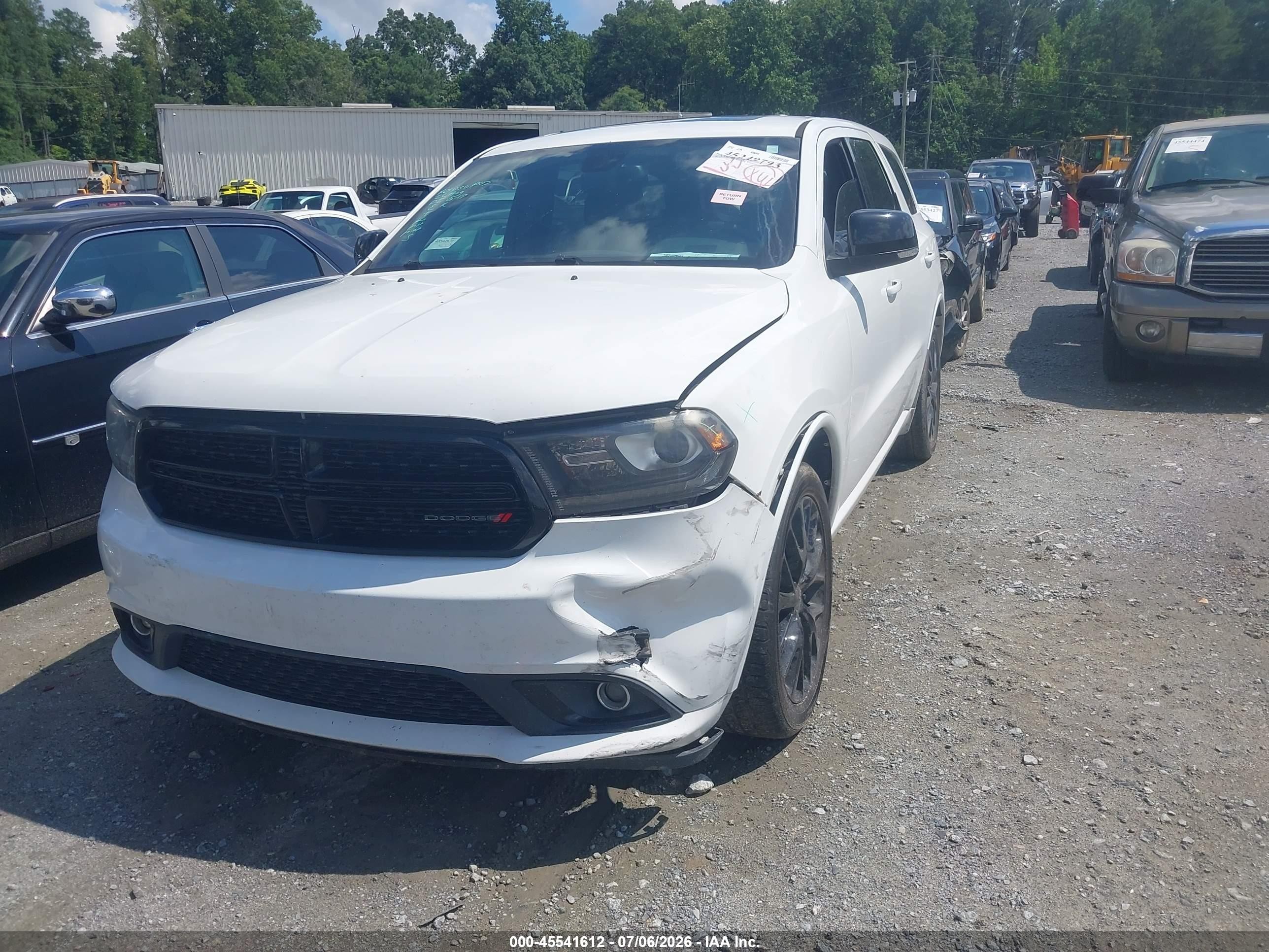 2015 Dodge Durango Limited White vin: 1C4RDHDG1FC904478