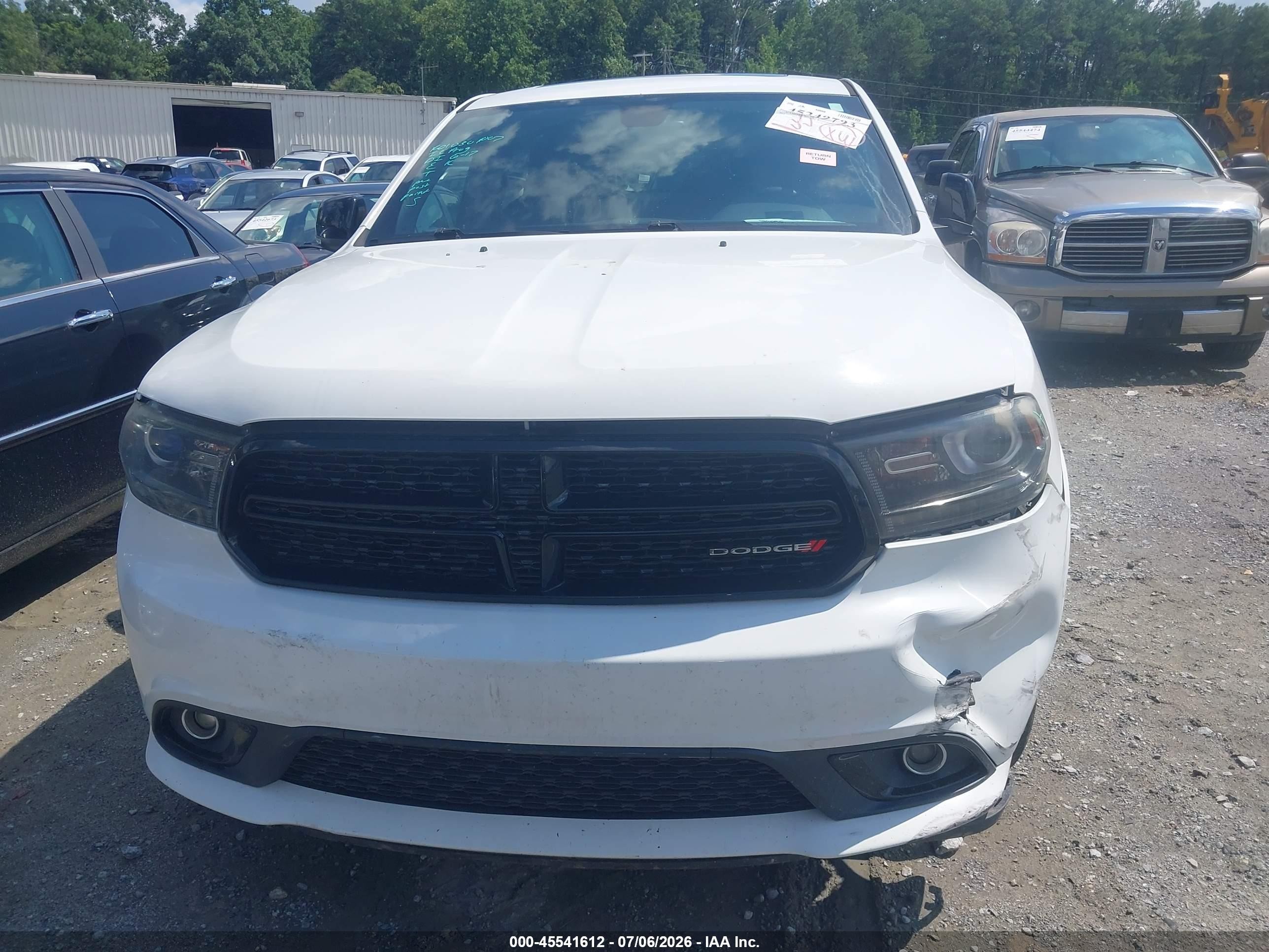 2015 Dodge Durango Limited White vin: 1C4RDHDG1FC904478
