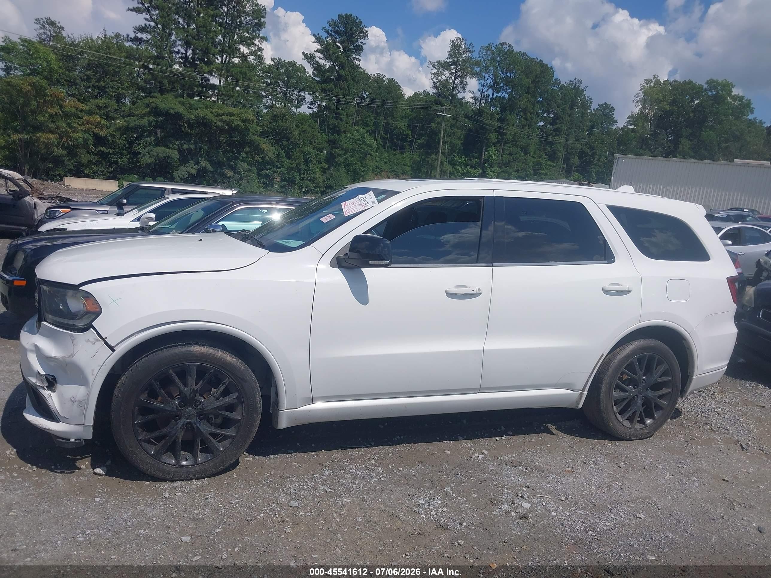 2015 Dodge Durango Limited White vin: 1C4RDHDG1FC904478