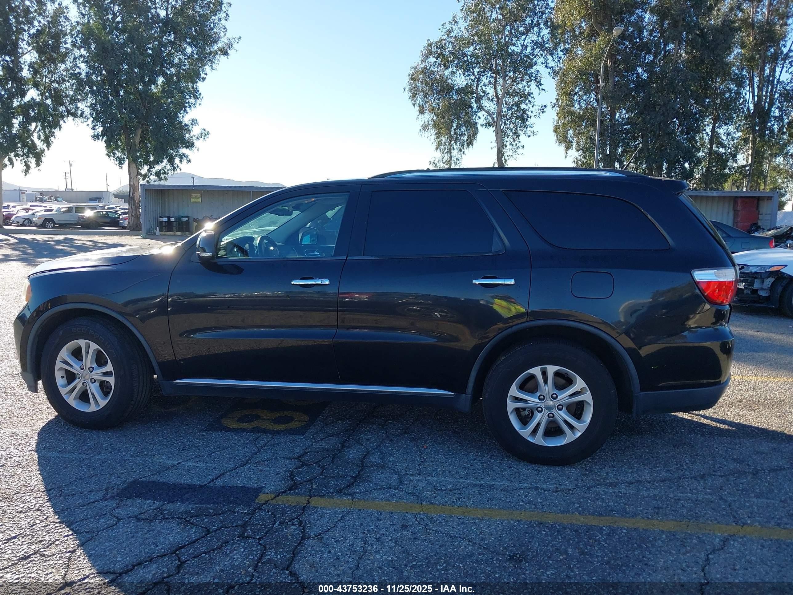 2013 Dodge Durango Crew Black vin: 1C4RDHDG2DC664290