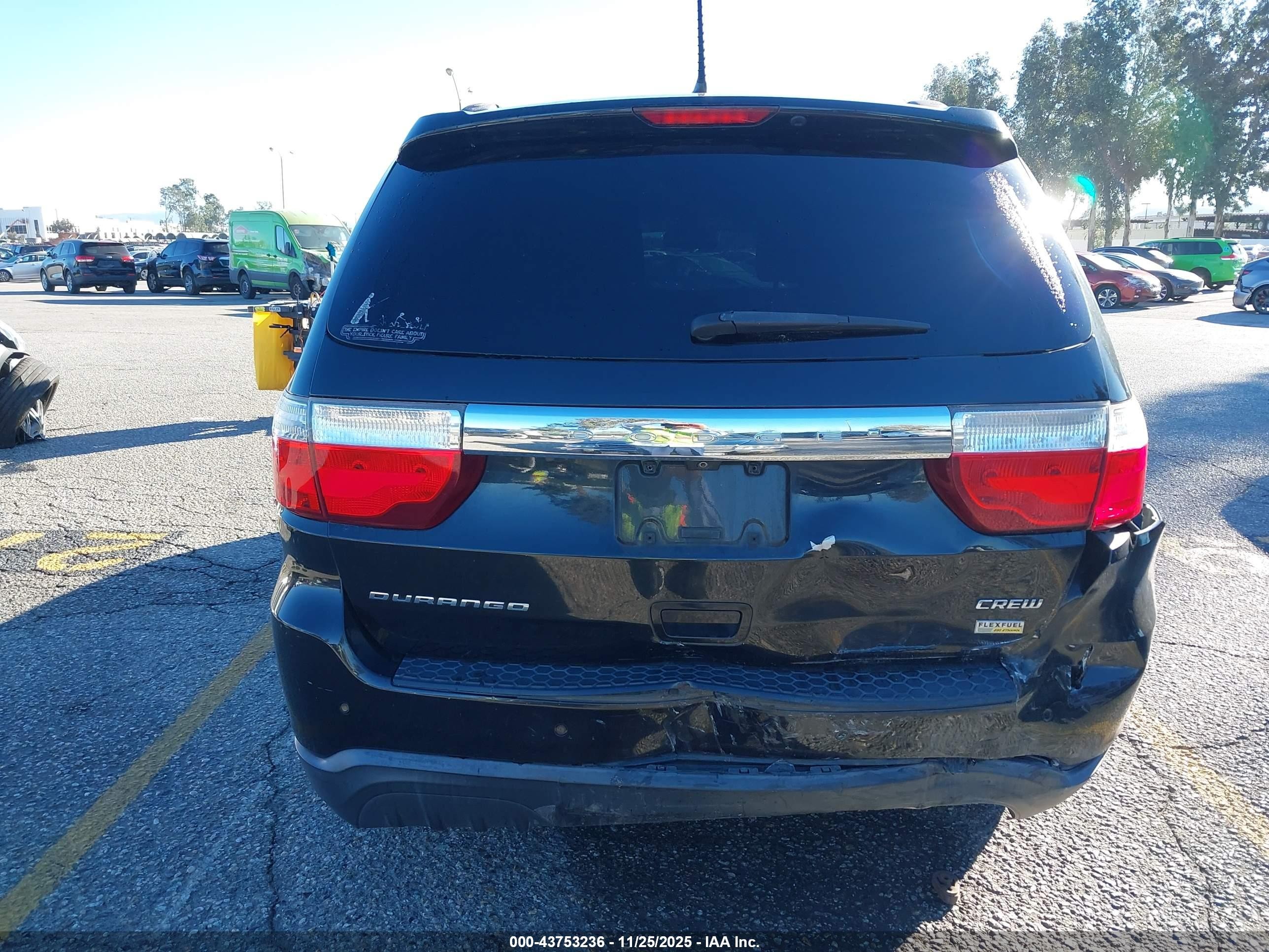 2013 Dodge Durango Crew Black vin: 1C4RDHDG2DC664290
