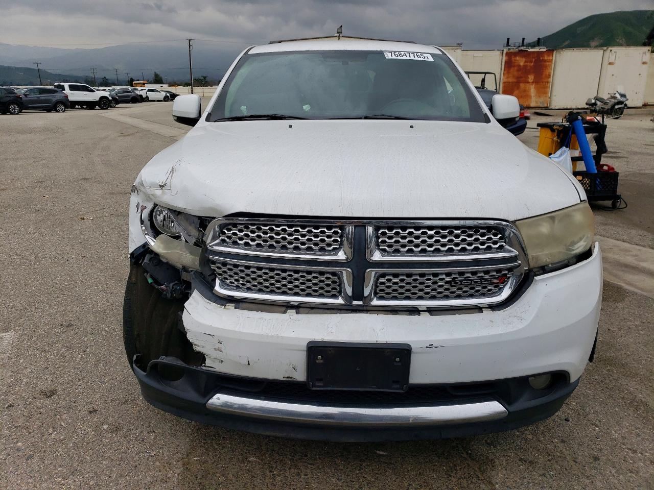 2013 Dodge Durango Crew White vin: 1C4RDHDG2DC665200