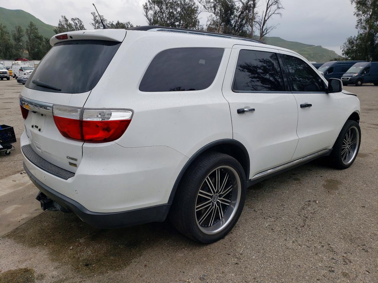 2013 Dodge Durango Crew White vin: 1C4RDHDG2DC665200