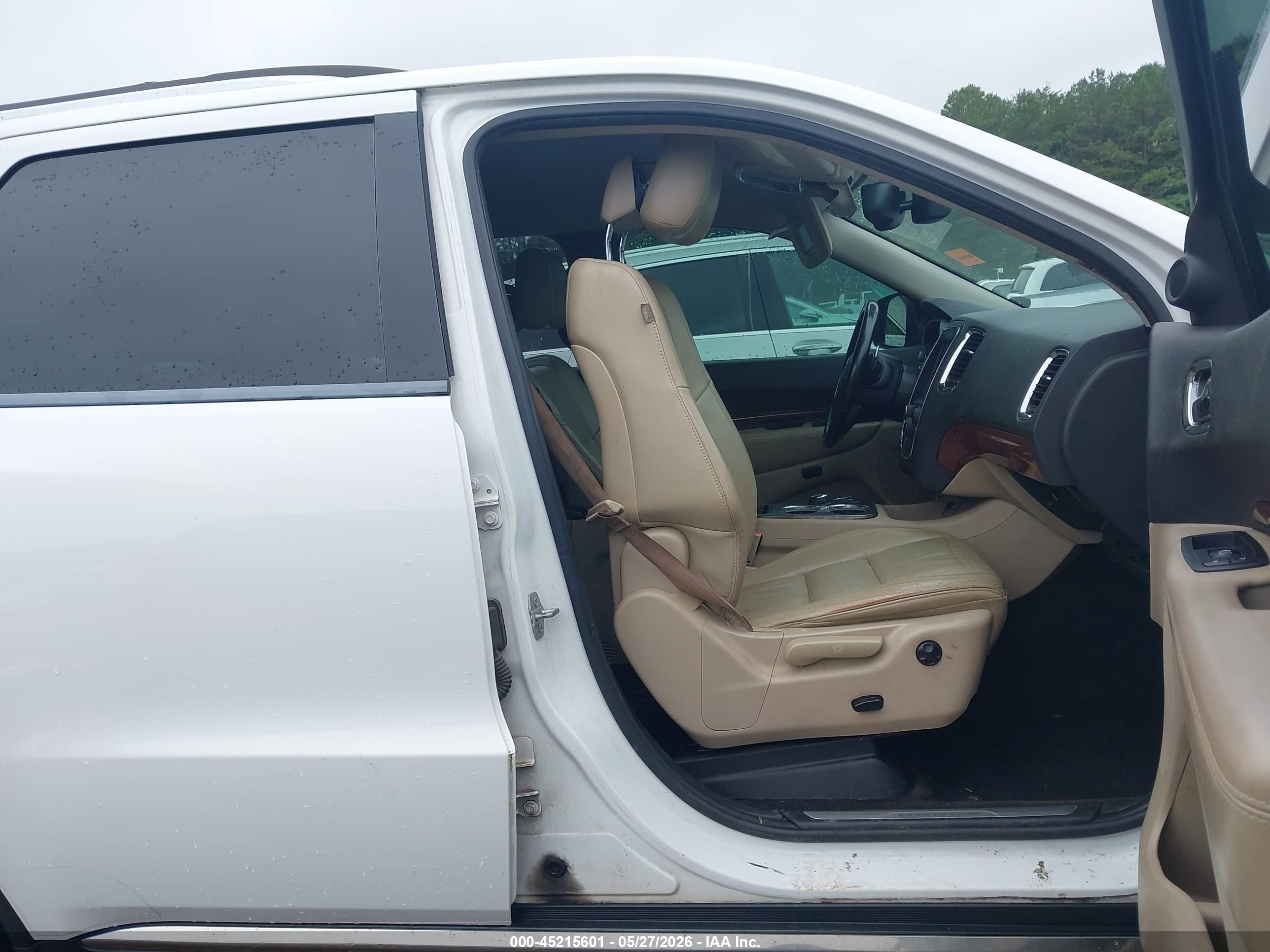 2014 Dodge Durango Limited White vin: 1C4RDHDG2EC979477