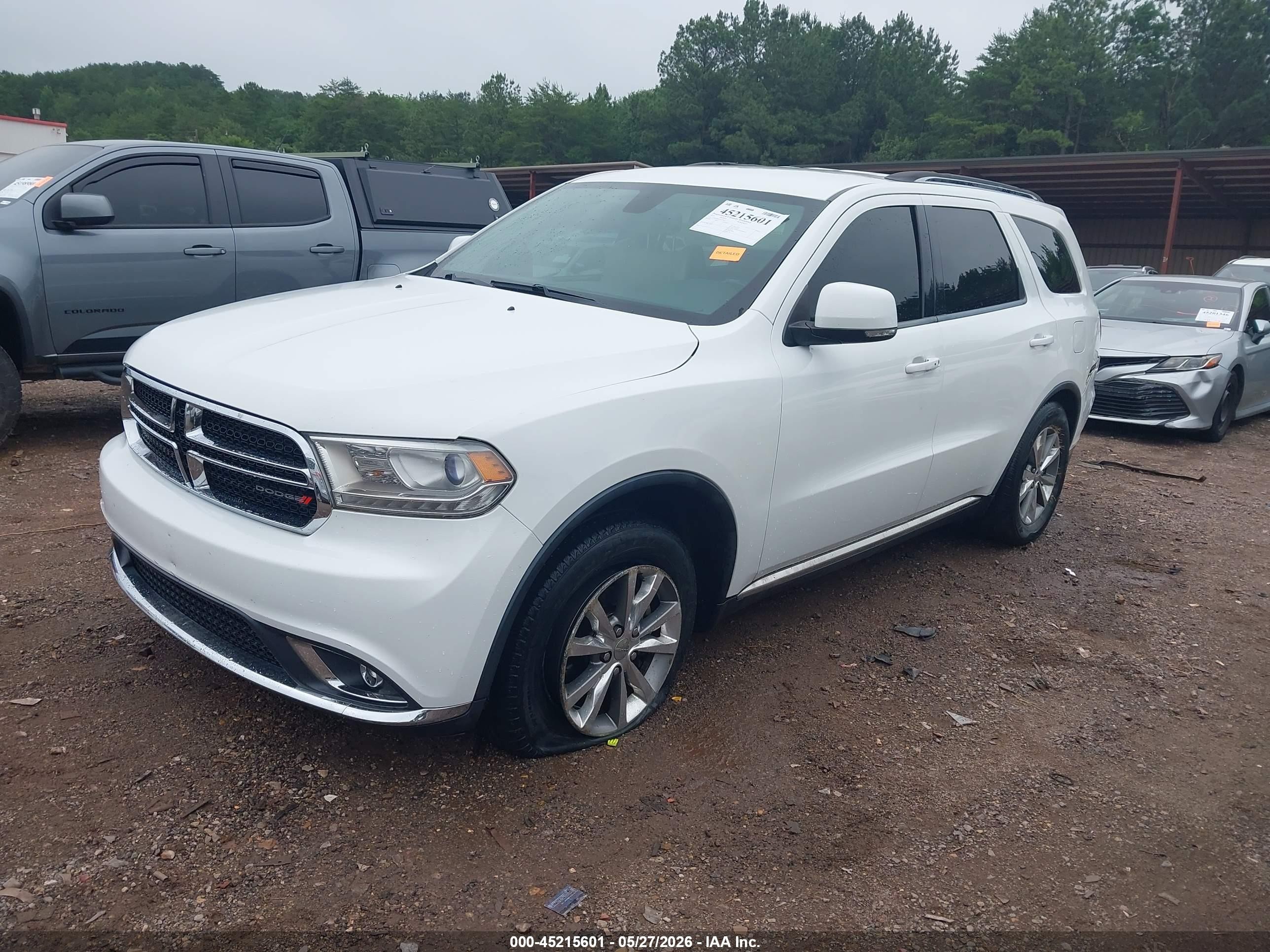2014 Dodge Durango Limited White vin: 1C4RDHDG2EC979477