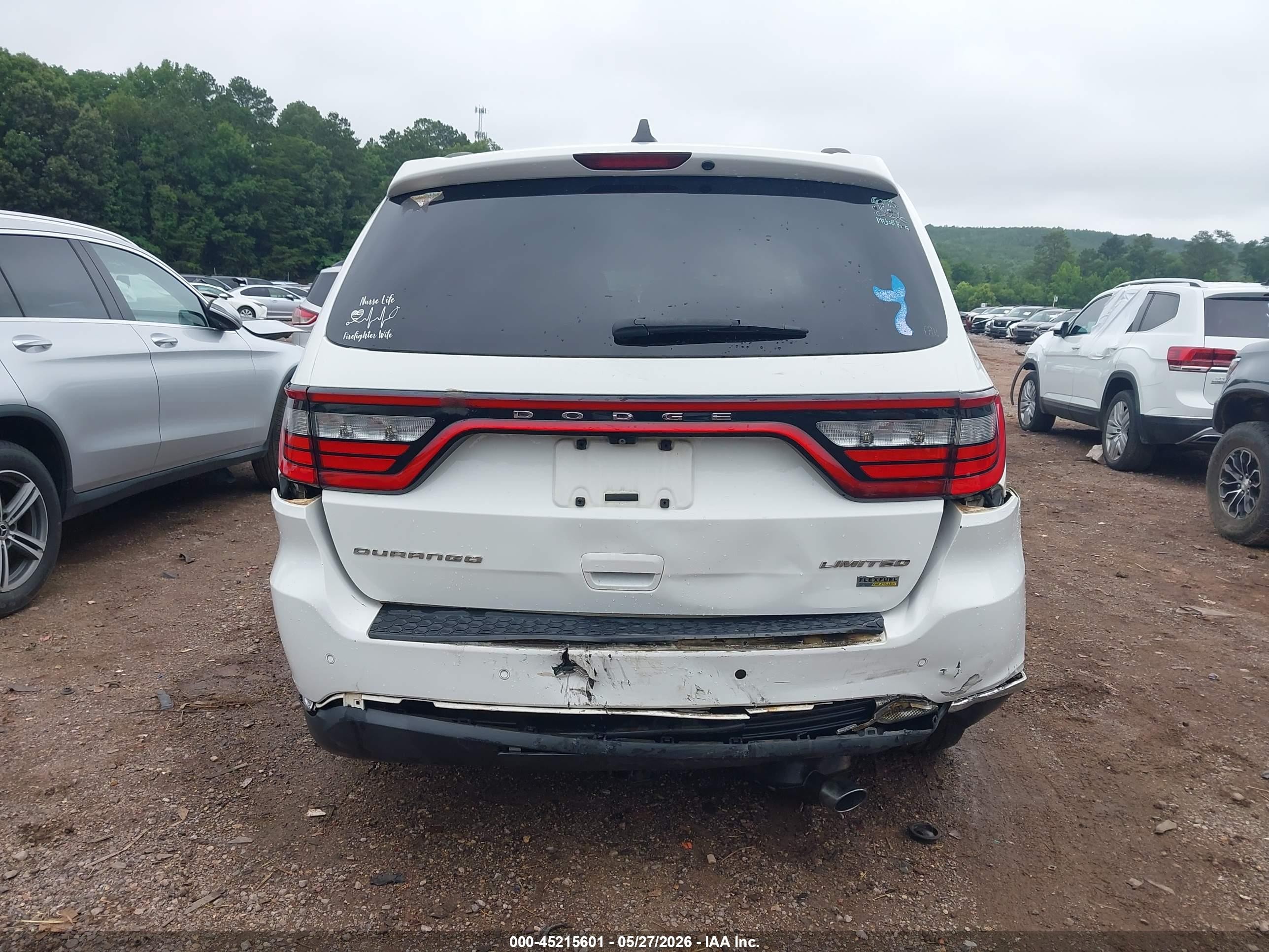 2014 Dodge Durango Limited White vin: 1C4RDHDG2EC979477