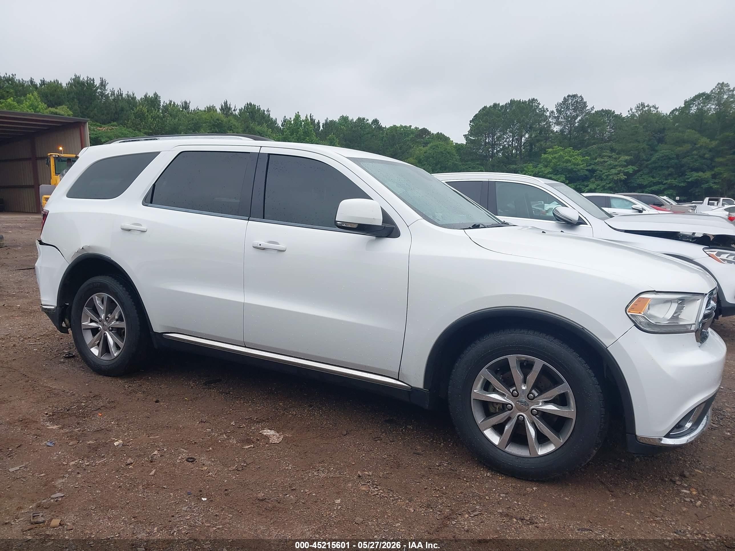 2014 Dodge Durango Limited White vin: 1C4RDHDG2EC979477