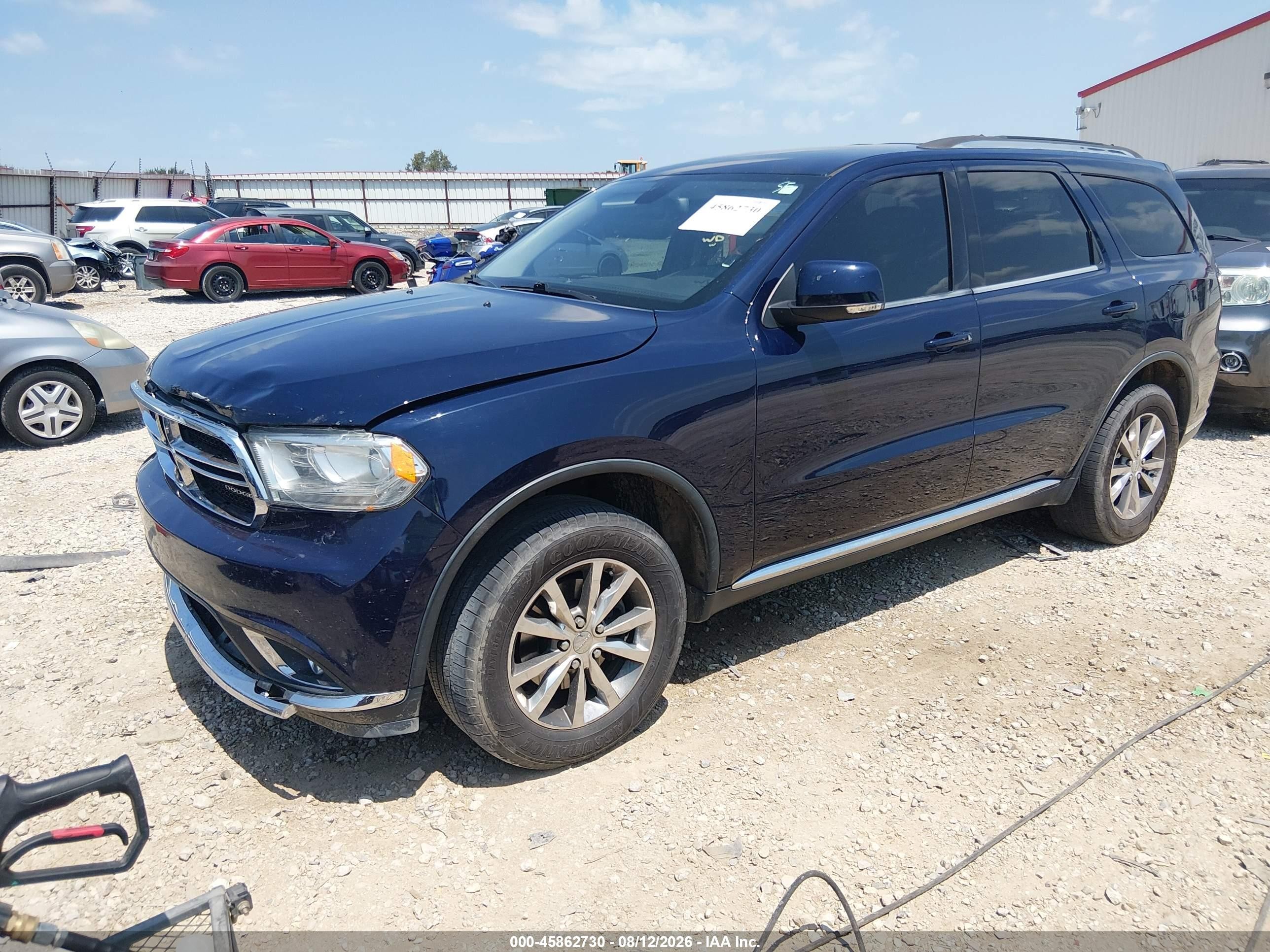 2015 Dodge Durango Limited Черный vin: 1C4RDHDG2FC153746