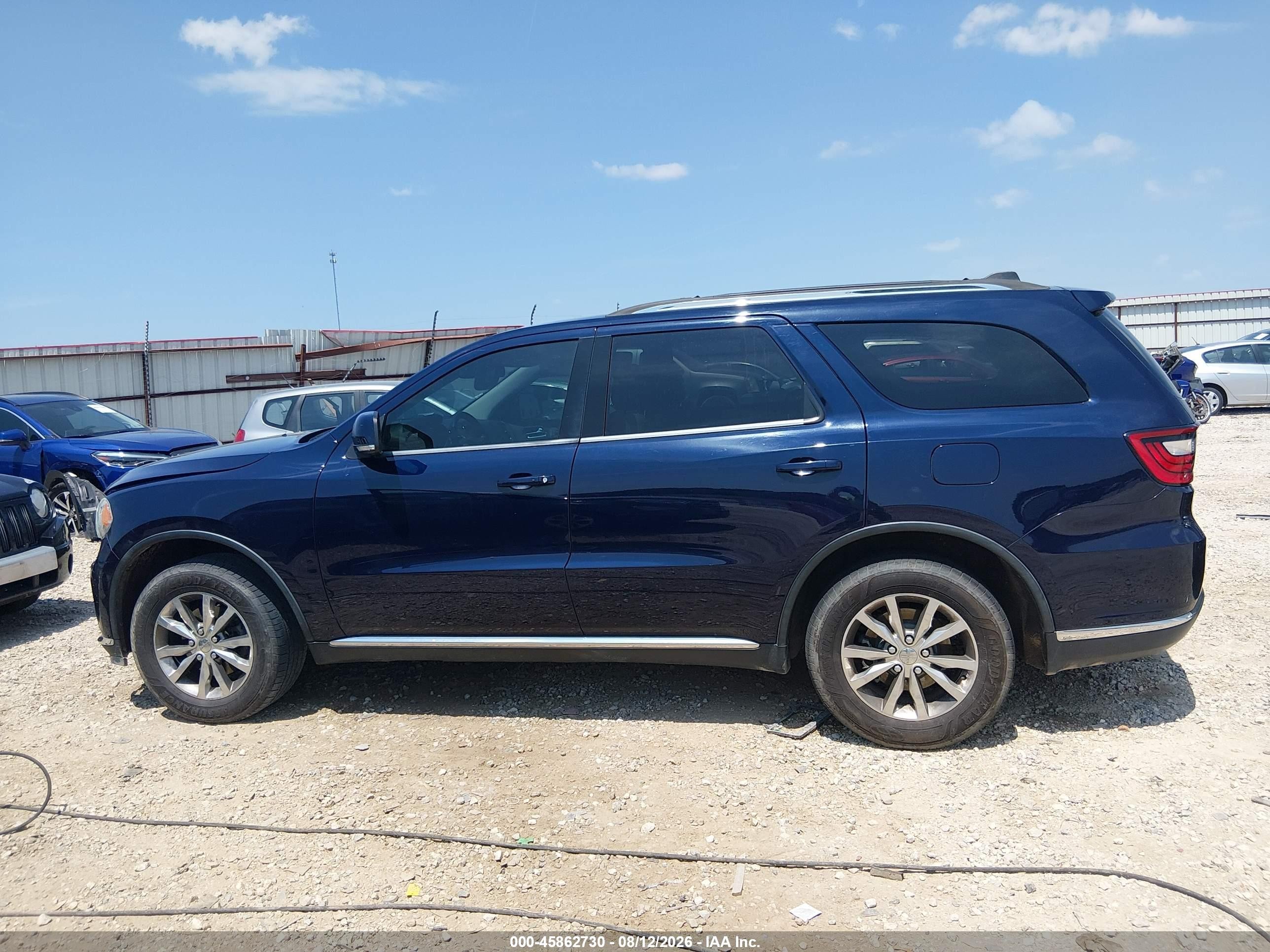 2015 Dodge Durango Limited Черный vin: 1C4RDHDG2FC153746