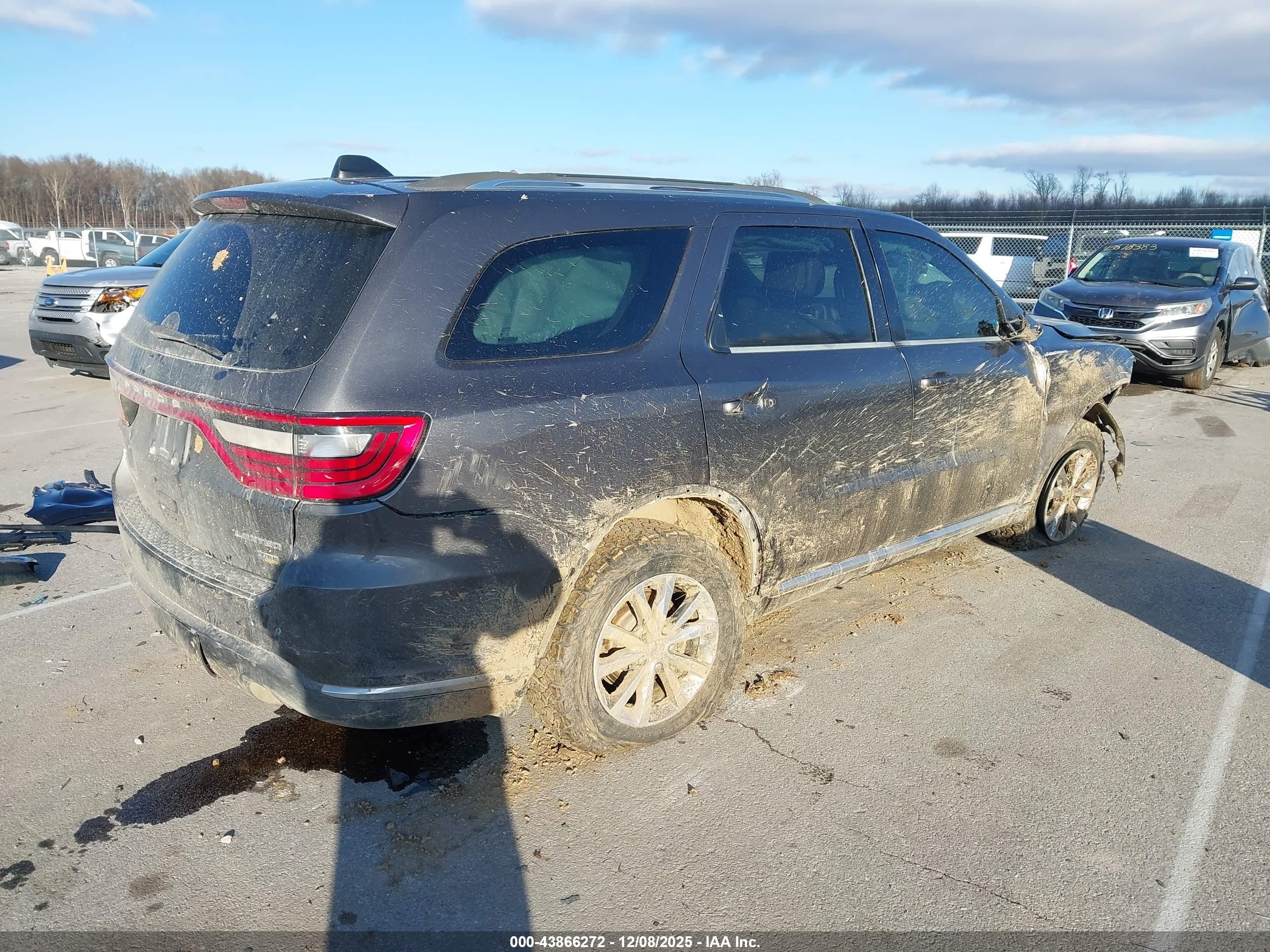 2015 Dodge Durango Limited Gray vin: 1C4RDHDG2FC200628