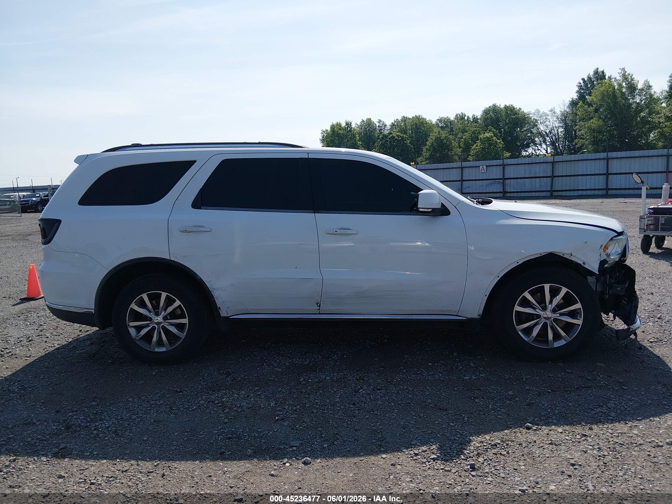 2015 Dodge Durango Limited White vin: 1C4RDHDG2FC740299
