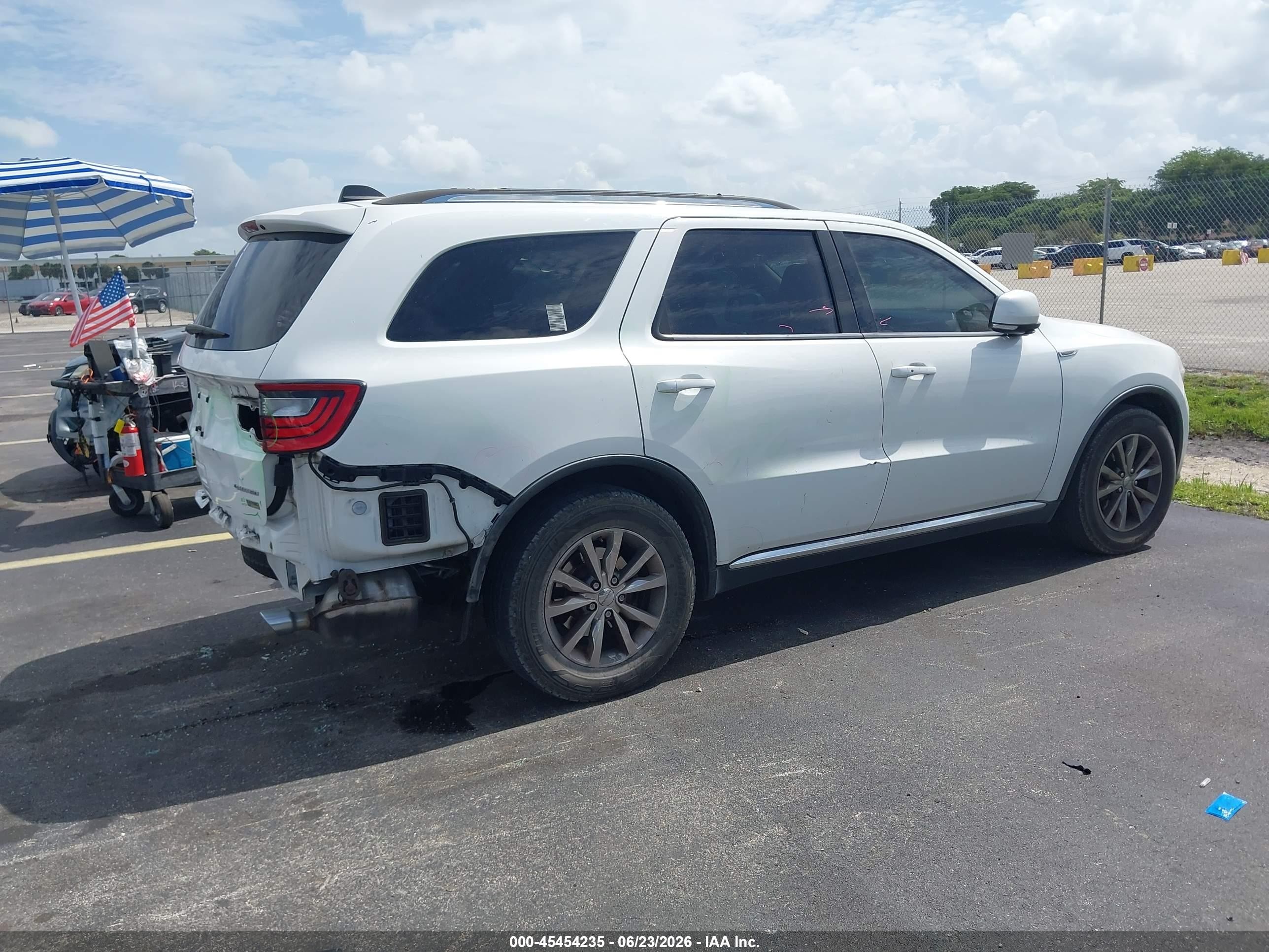 2015 Dodge Durango Limited White vin: 1C4RDHDG2FC770726