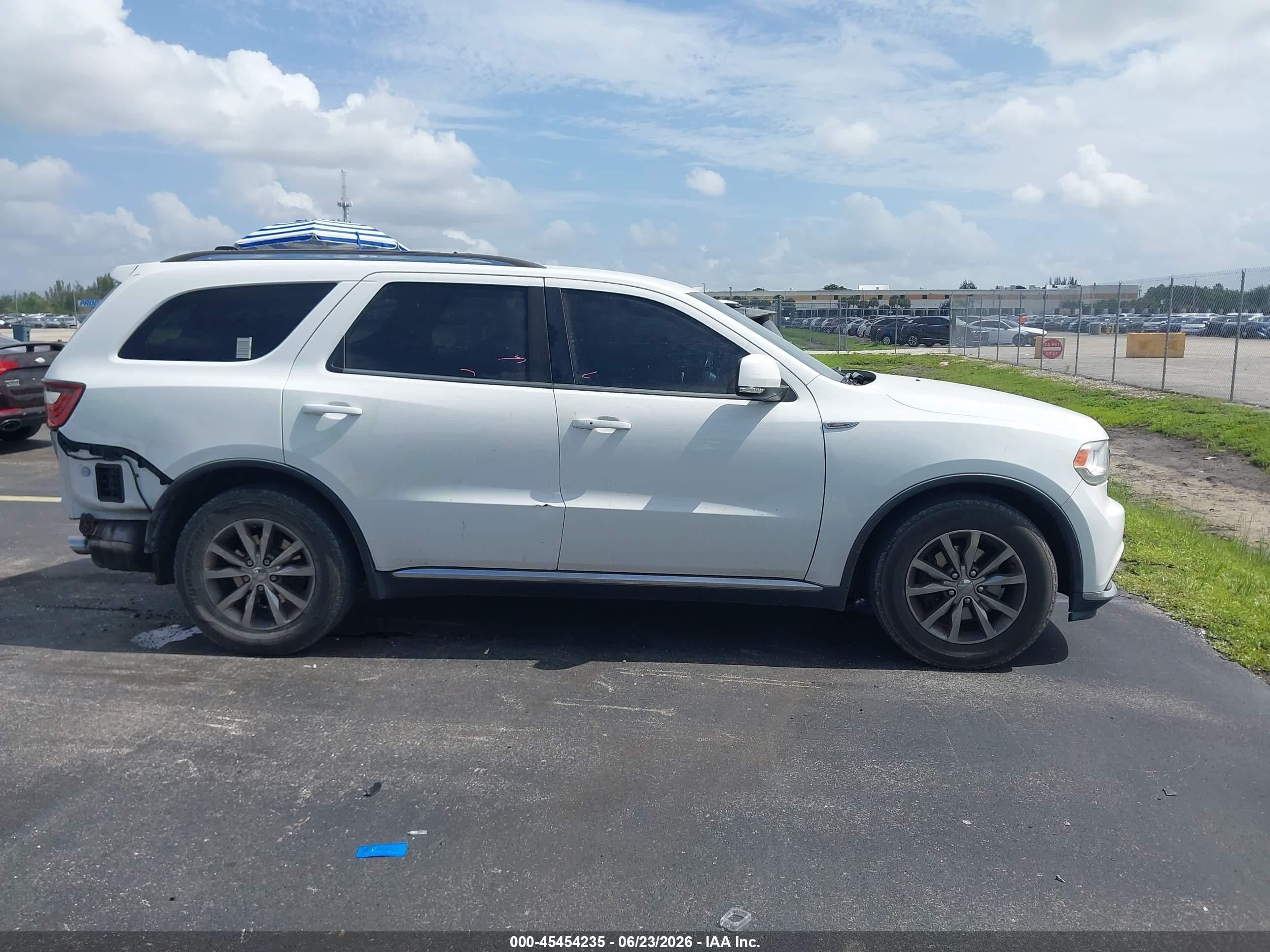 2015 Dodge Durango Limited White vin: 1C4RDHDG2FC770726