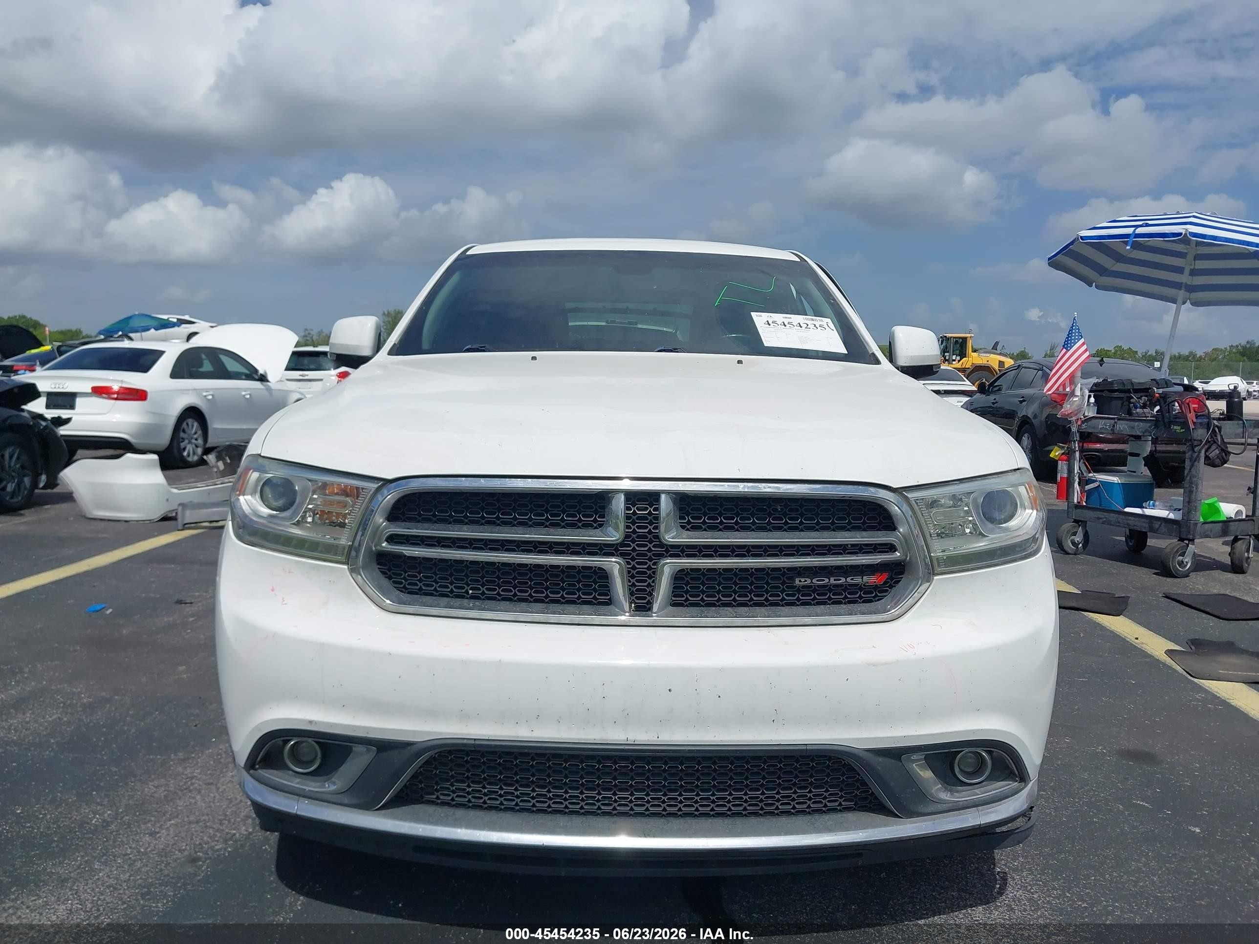 2015 Dodge Durango Limited White vin: 1C4RDHDG2FC770726