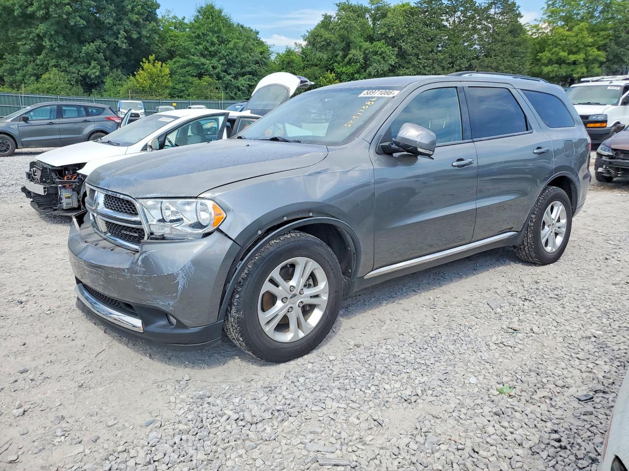 2012 Dodge Durango Crew Серебряный vin: 1C4RDHDG3CC153511