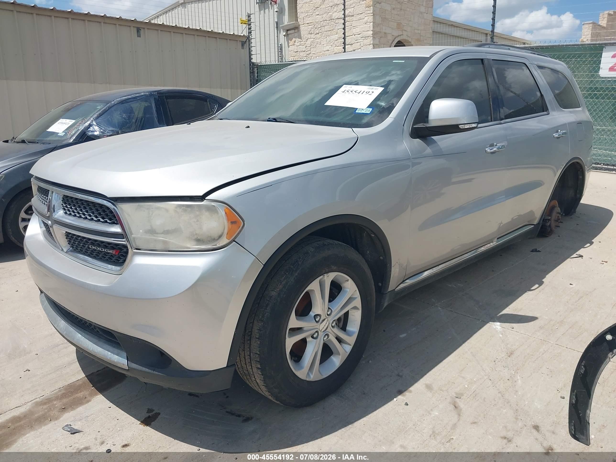 2013 Dodge Durango Crew Silver vin: 1C4RDHDG3DC632741