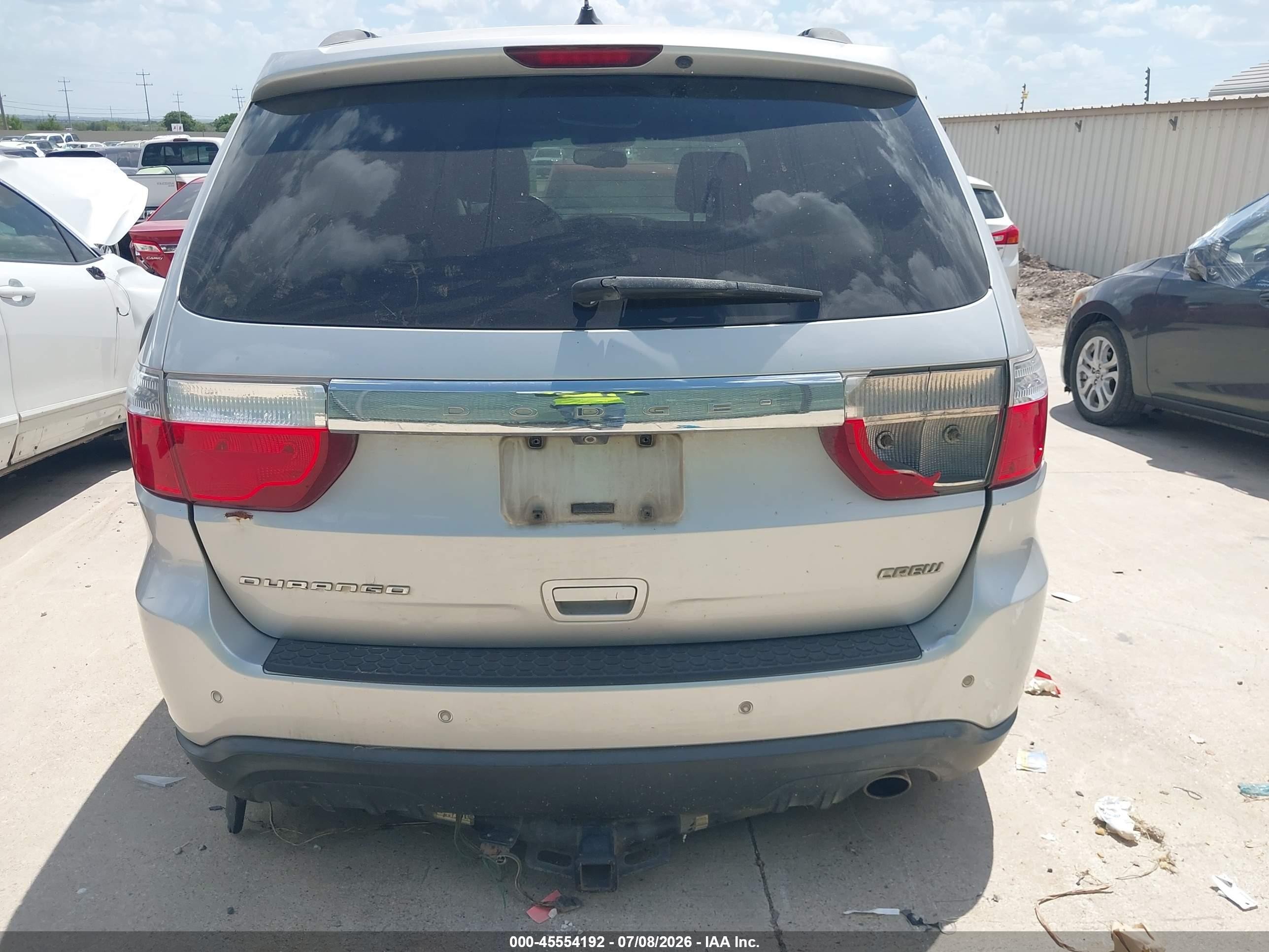 2013 Dodge Durango Crew Silver vin: 1C4RDHDG3DC632741
