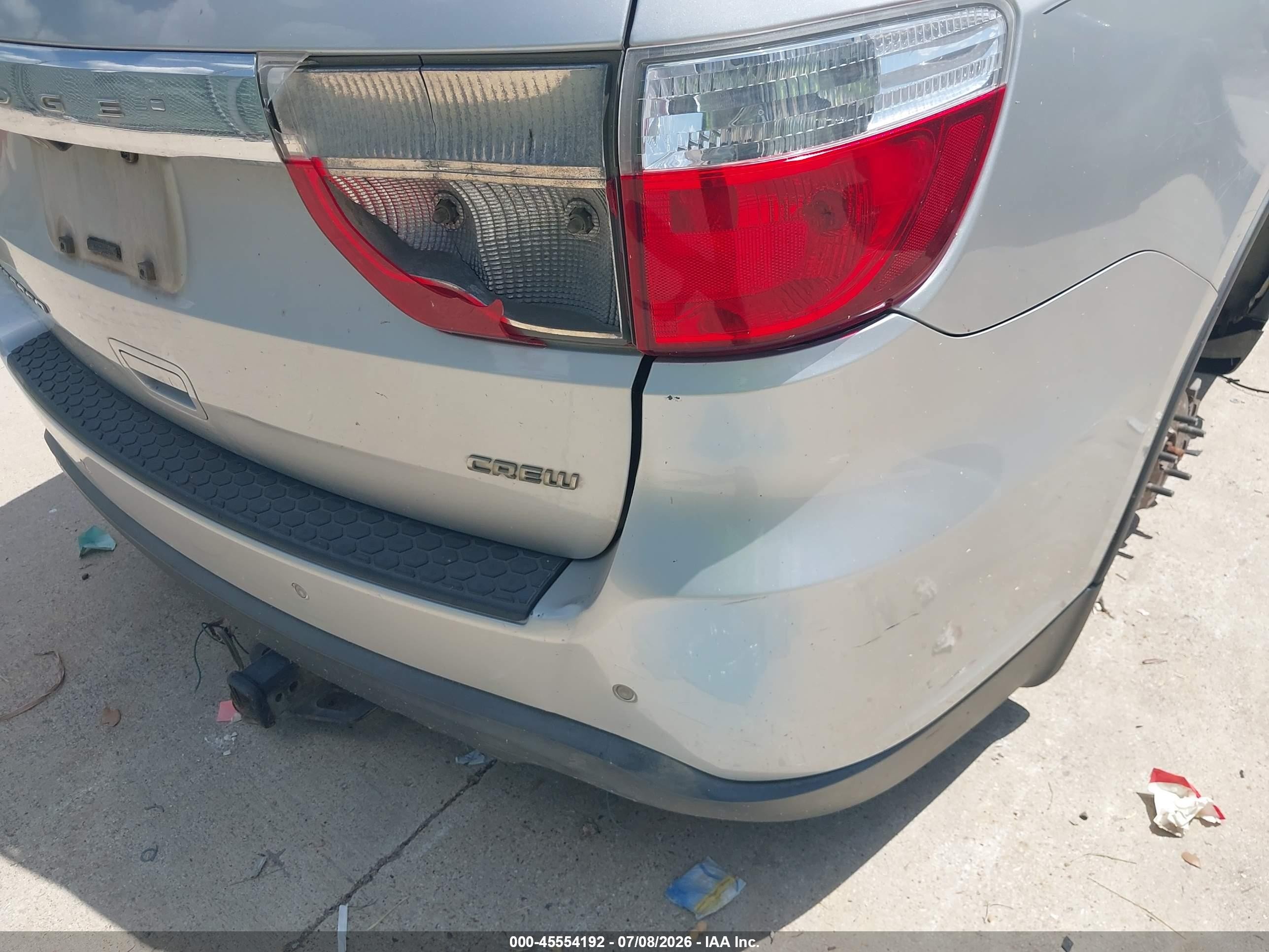 2013 Dodge Durango Crew Silver vin: 1C4RDHDG3DC632741