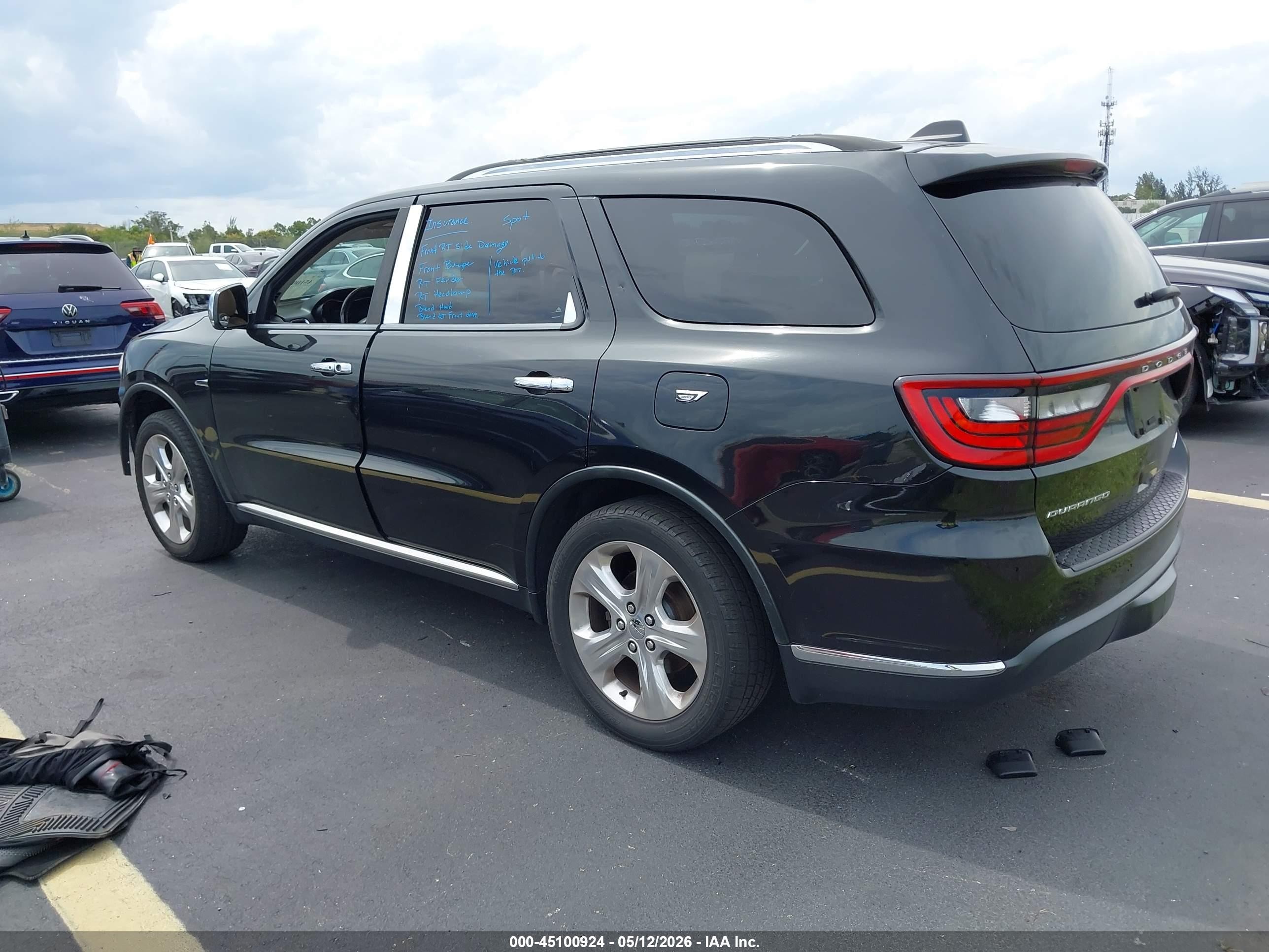 2014 Dodge Durango Limited Black vin: 1C4RDHDG3EC428202